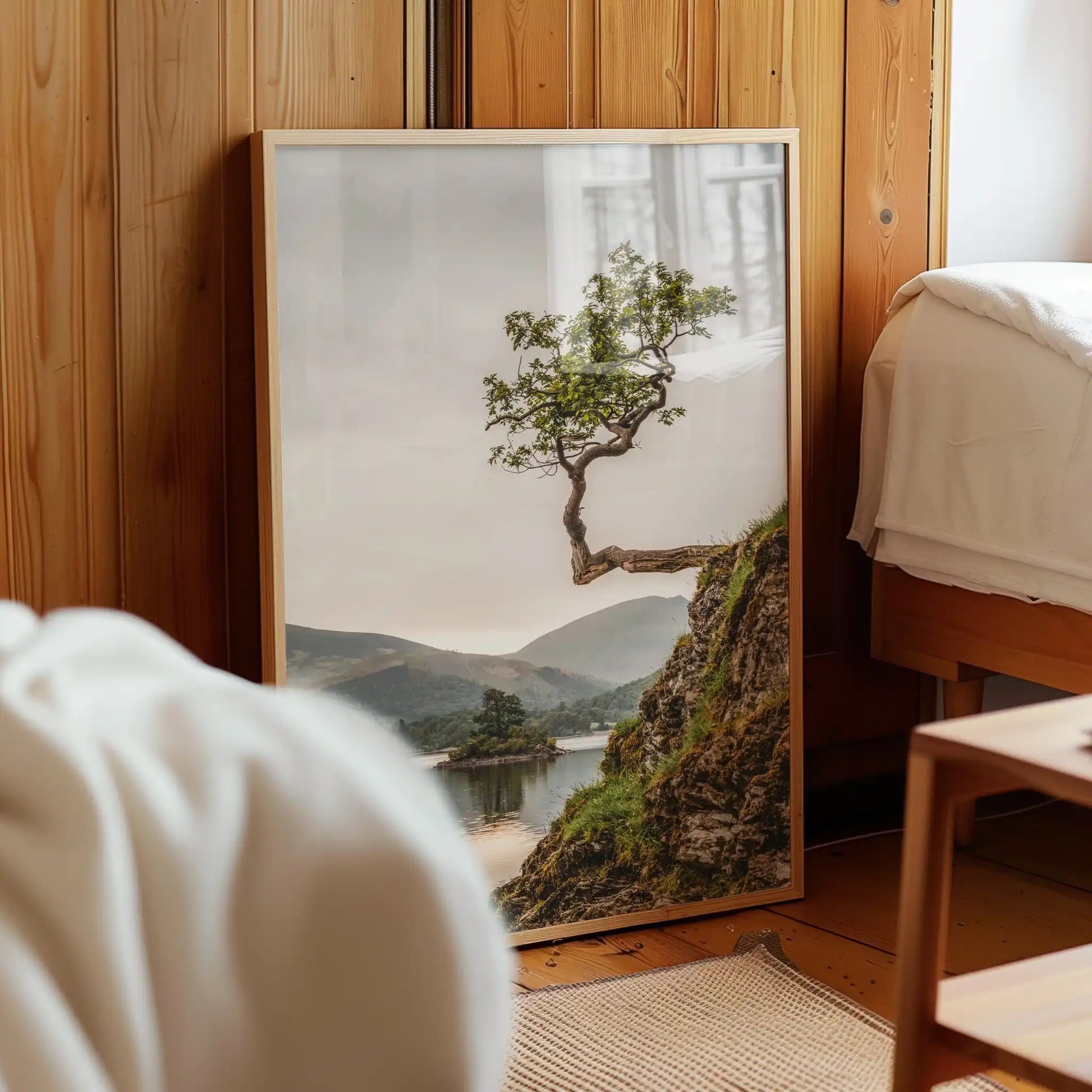 Lone Tree at Derwentwater – Lake District Wall Art Print by Chamonix Prints