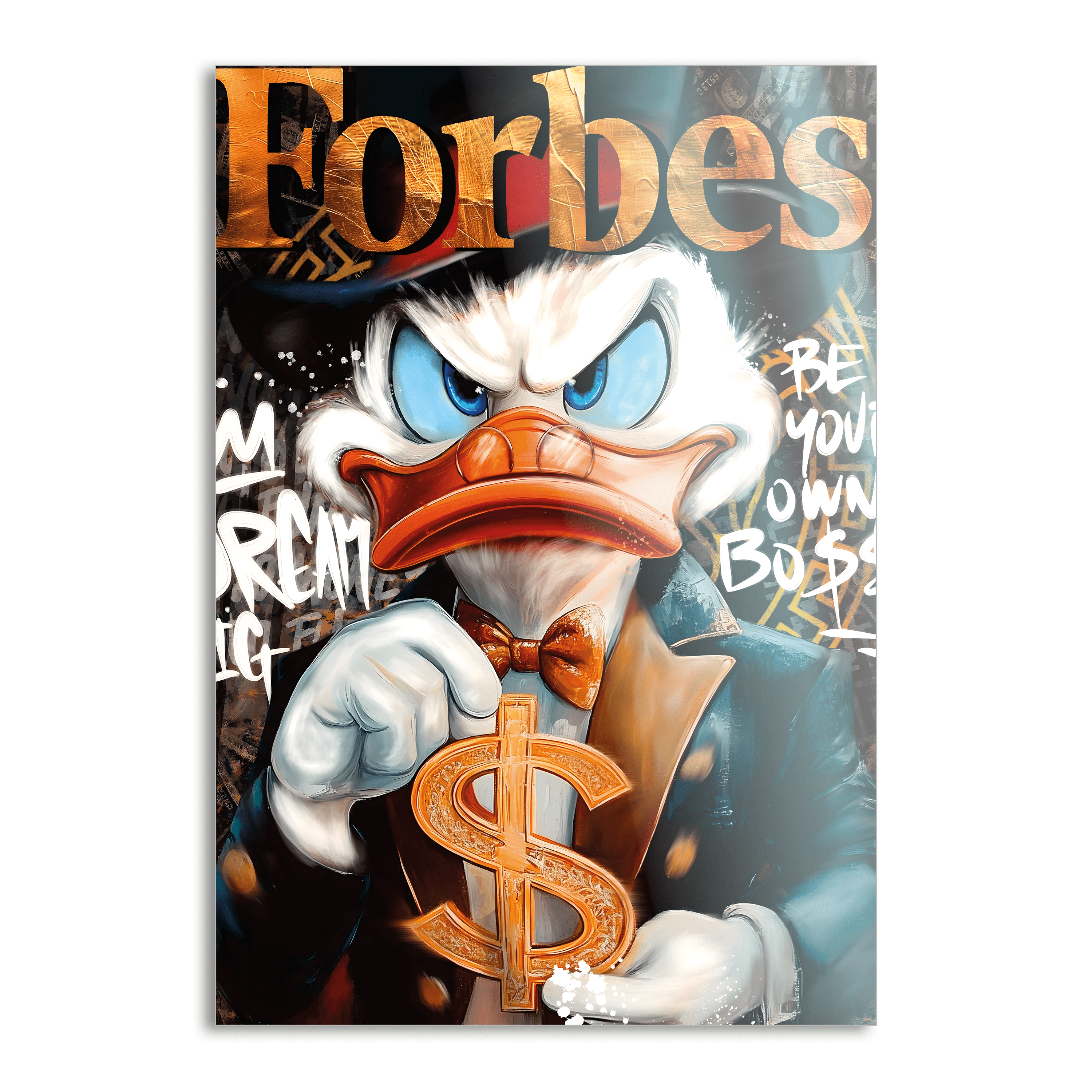 Dollar Dagobert FORBES - Leinwandbild Pop Art / Motivation