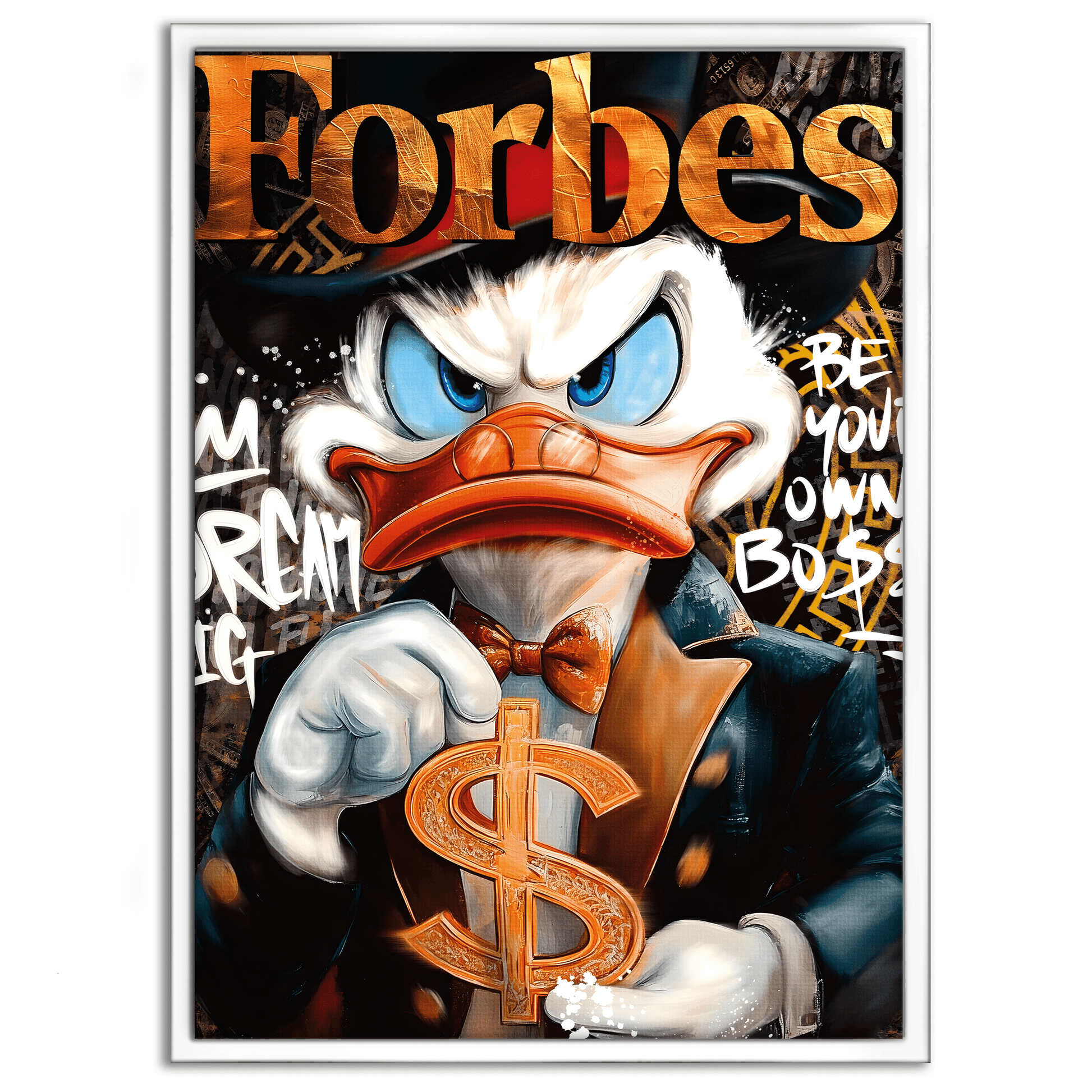 Dollar Dagobert FORBES - Leinwandbild Pop Art / Motivation by SimpleCanvas