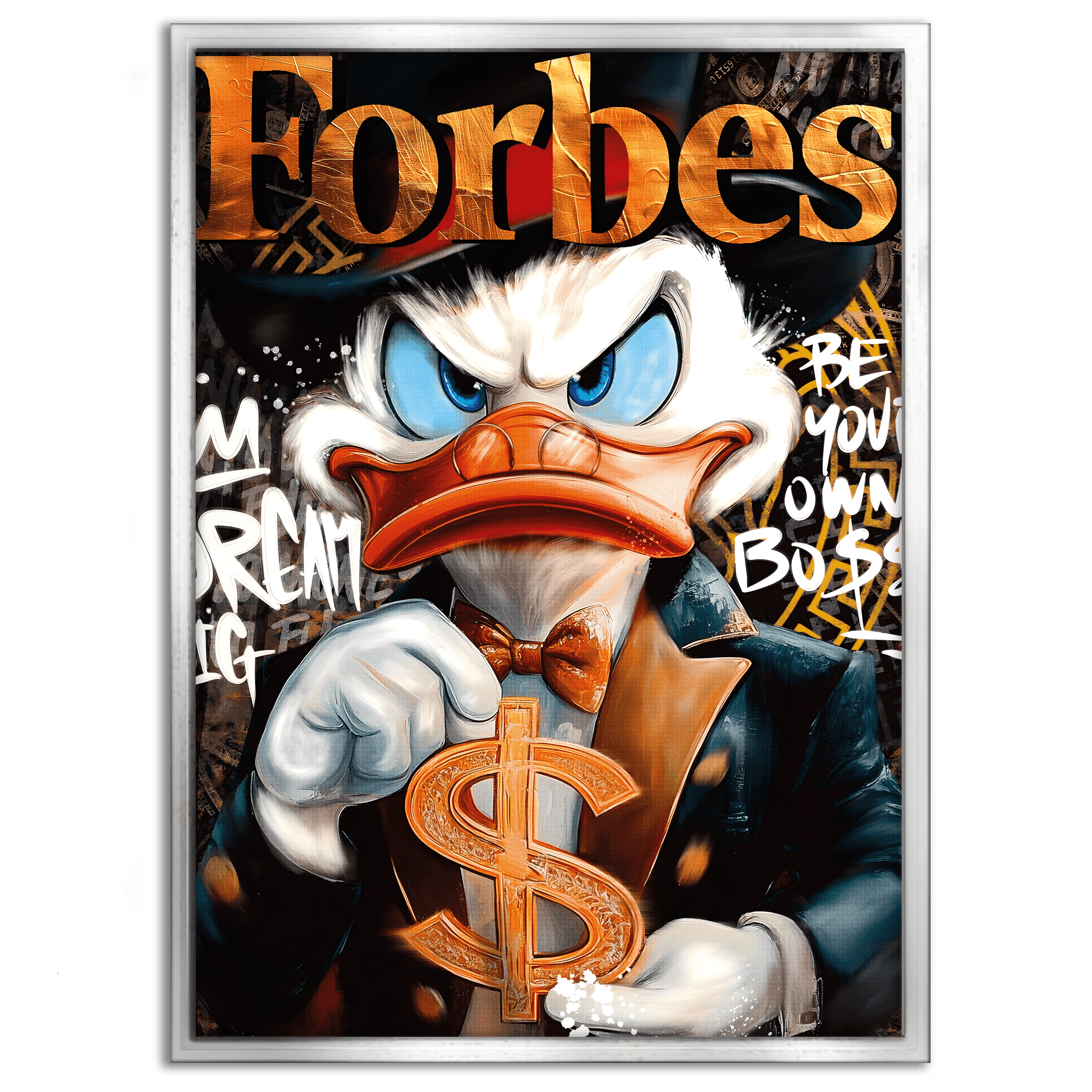 Dollar Dagobert FORBES - Leinwandbild Pop Art / Motivation by SimpleCanvas