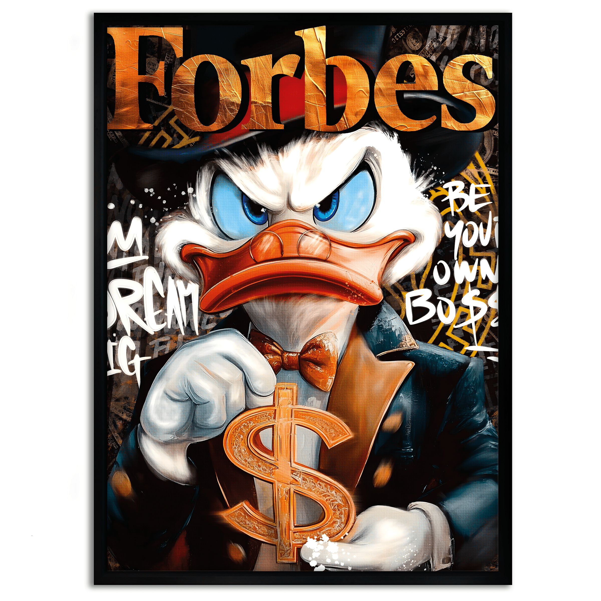 Dollar Dagobert FORBES - Leinwandbild Pop Art / Motivation by SimpleCanvas