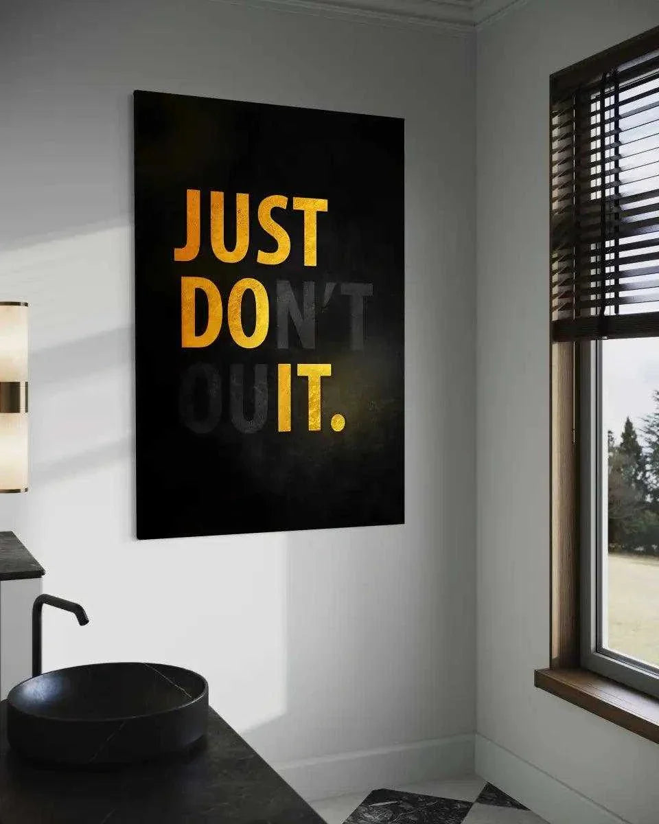 Don't quit - Leinwandbild Motivation by SimpleCanvas