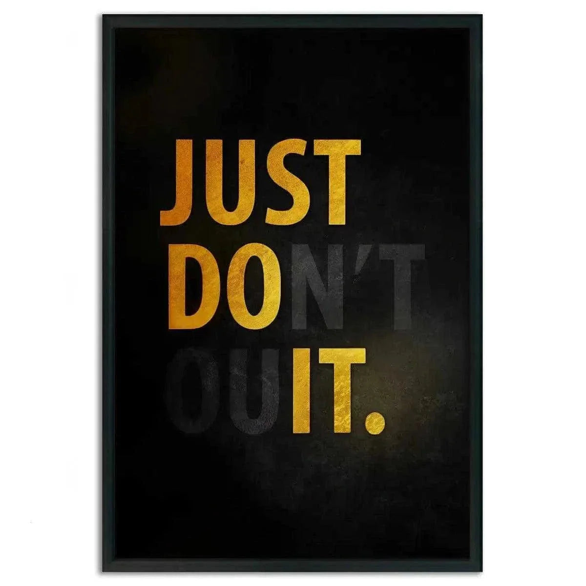 Don't quit - Leinwandbild Motivation by SimpleCanvas