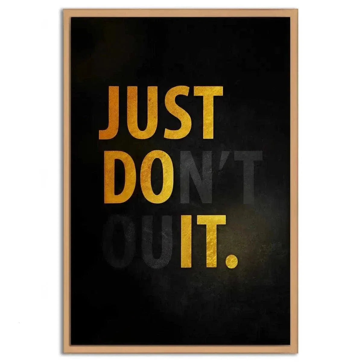 Don't quit - Leinwandbild Motivation by SimpleCanvas