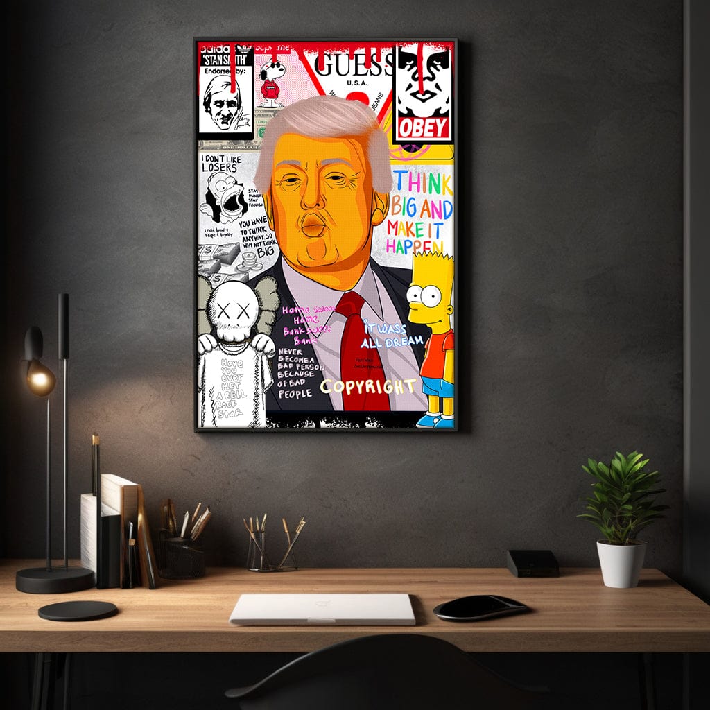 Donald Trump - Leinwandbild Pop Art by SimpleCanvas