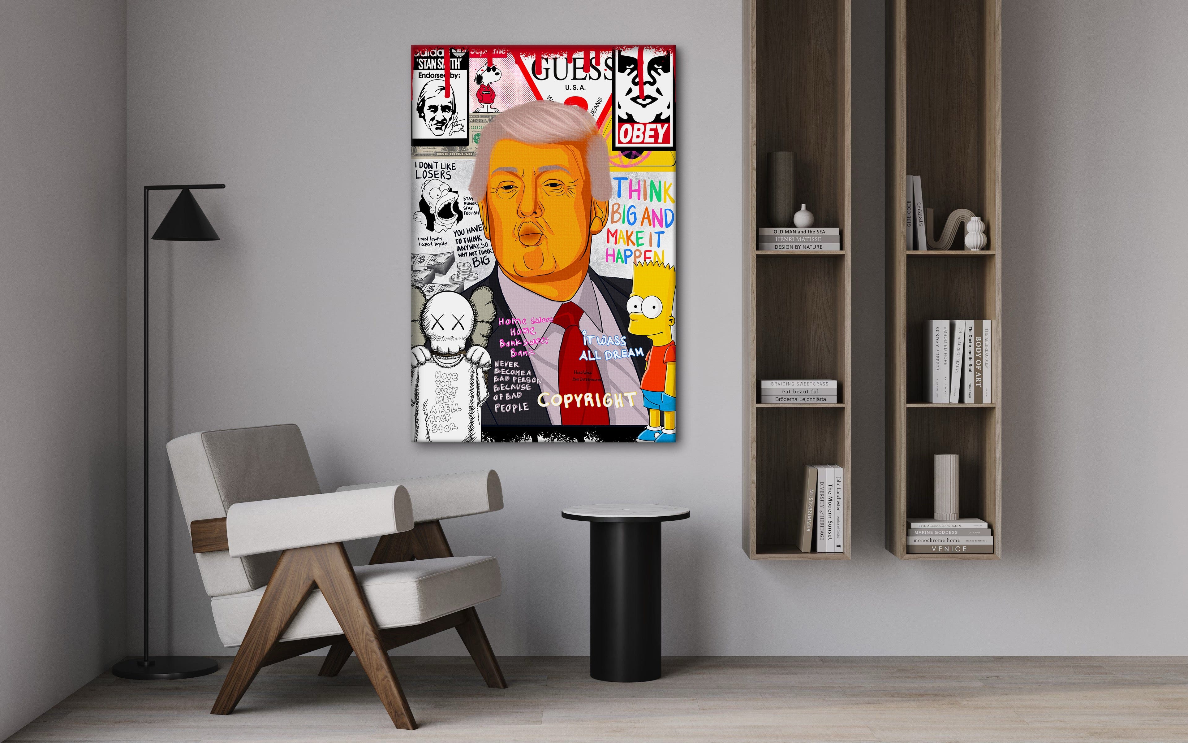Donald Trump - Leinwandbild Pop Art by SimpleCanvas