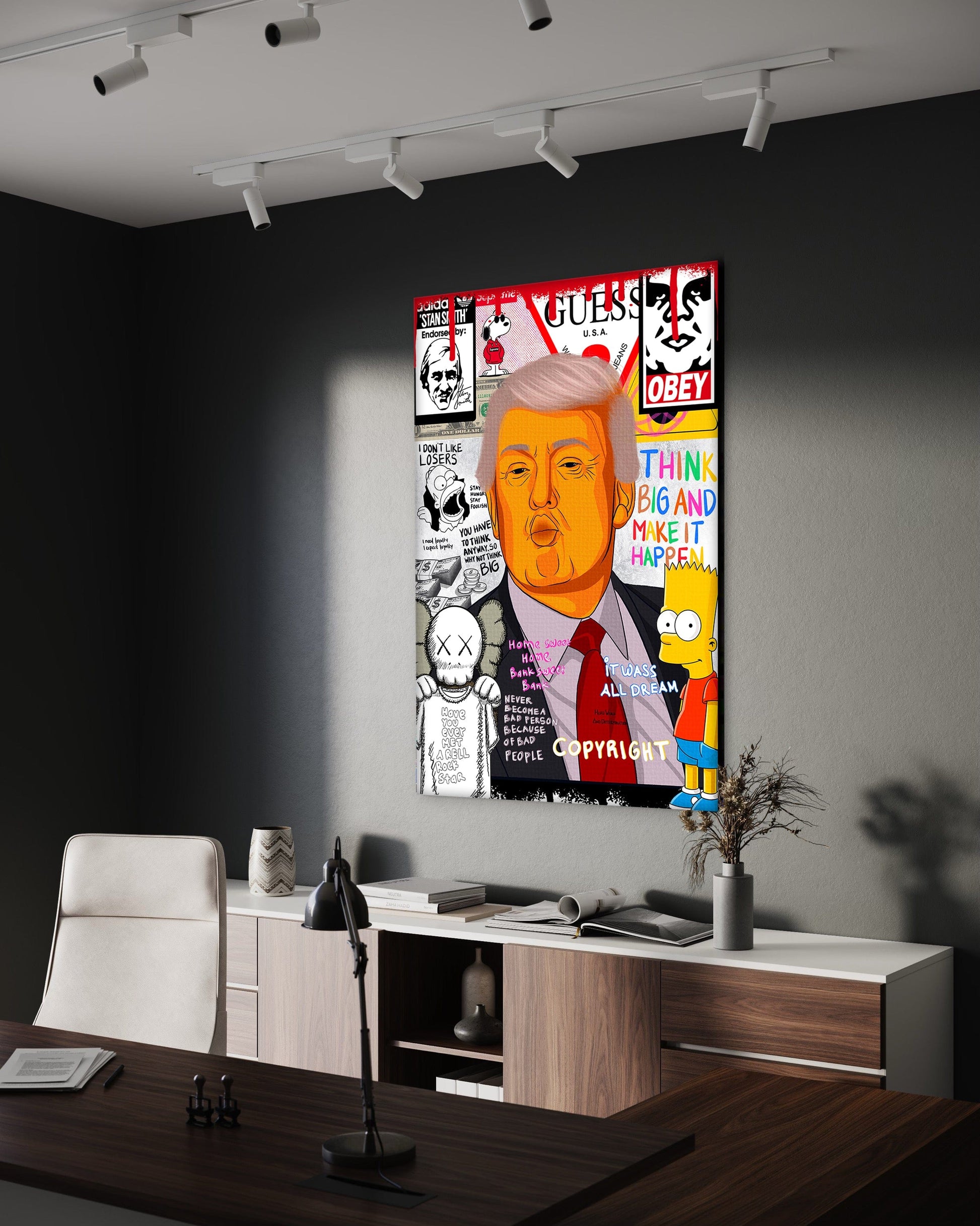 Donald Trump - Leinwandbild Pop Art by SimpleCanvas