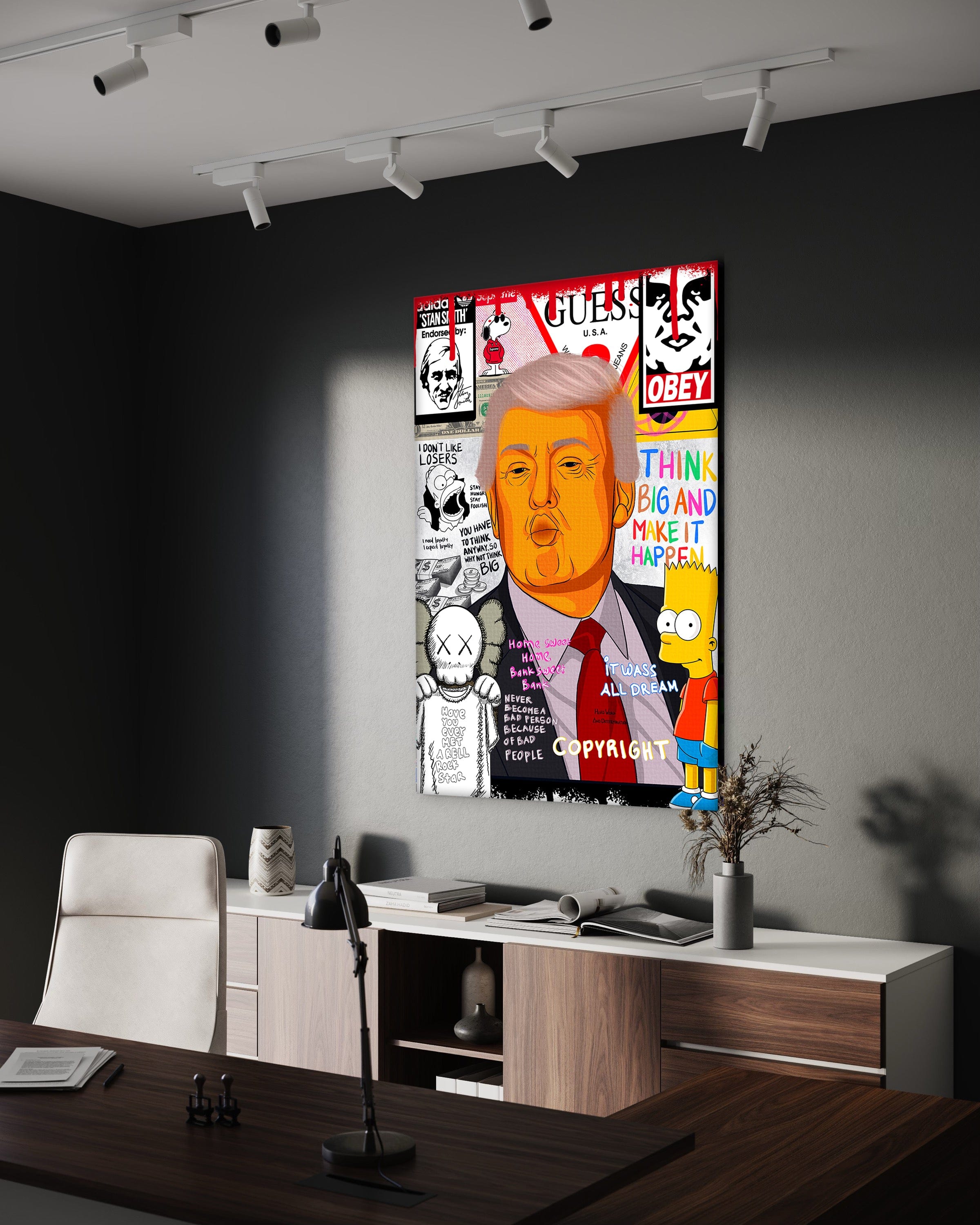 Donald Trump - Leinwandbild Pop Art by SimpleCanvas