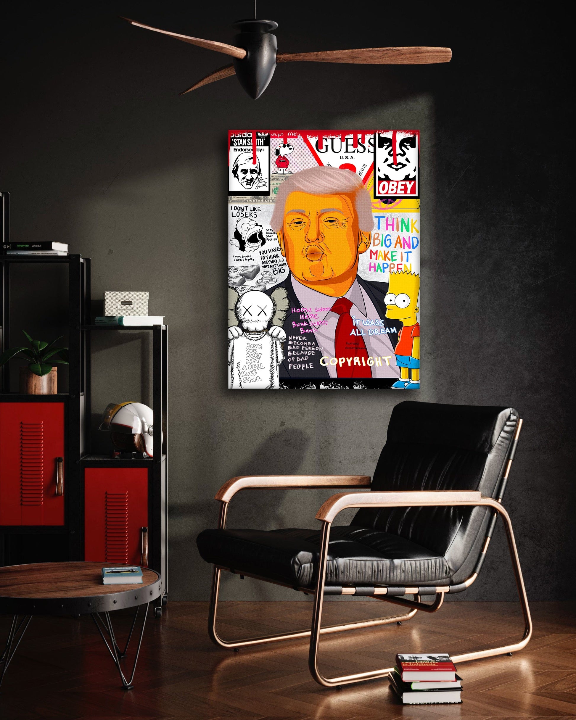 Donald Trump - Leinwandbild Pop Art by SimpleCanvas