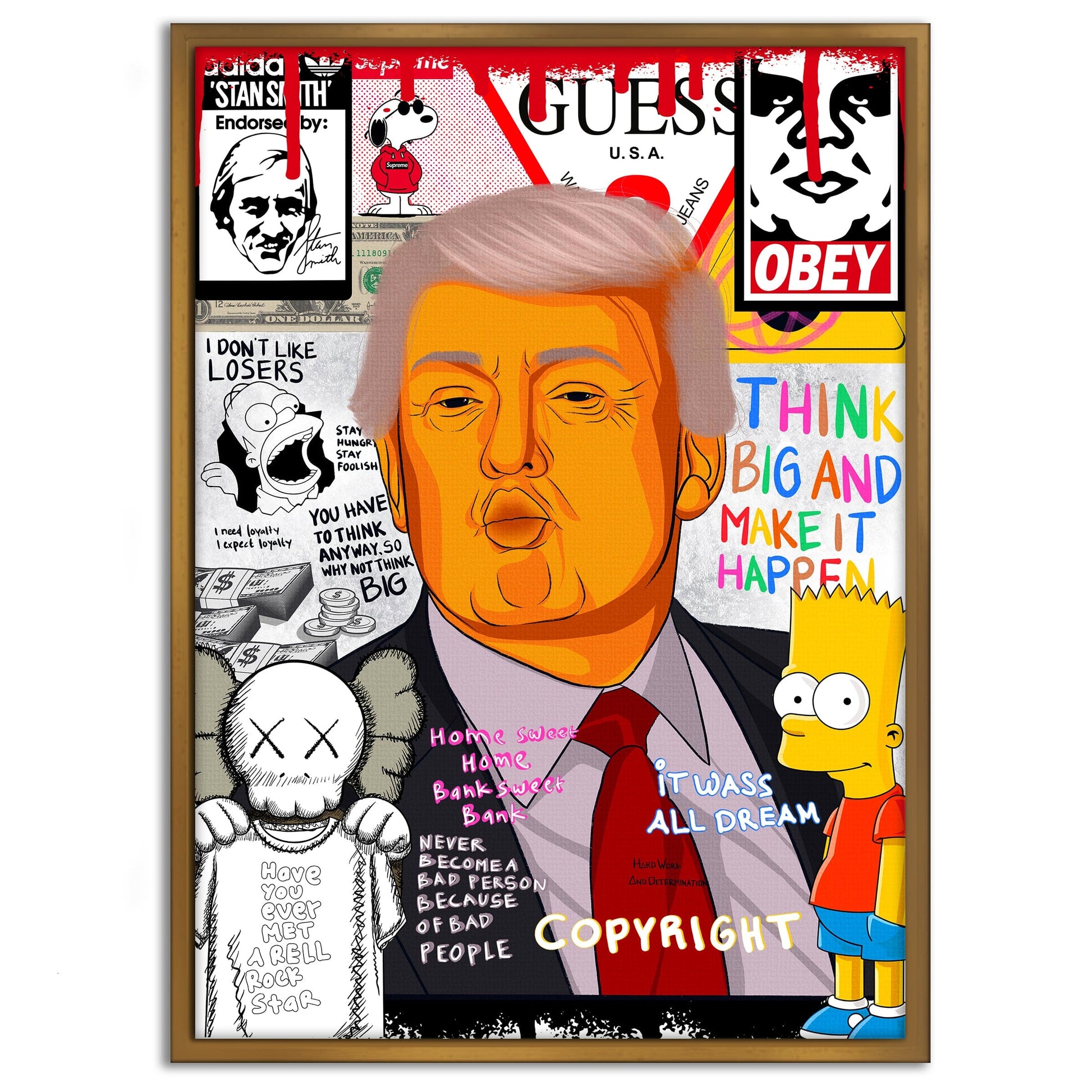 Donald Trump - Leinwandbild Pop Art by SimpleCanvas