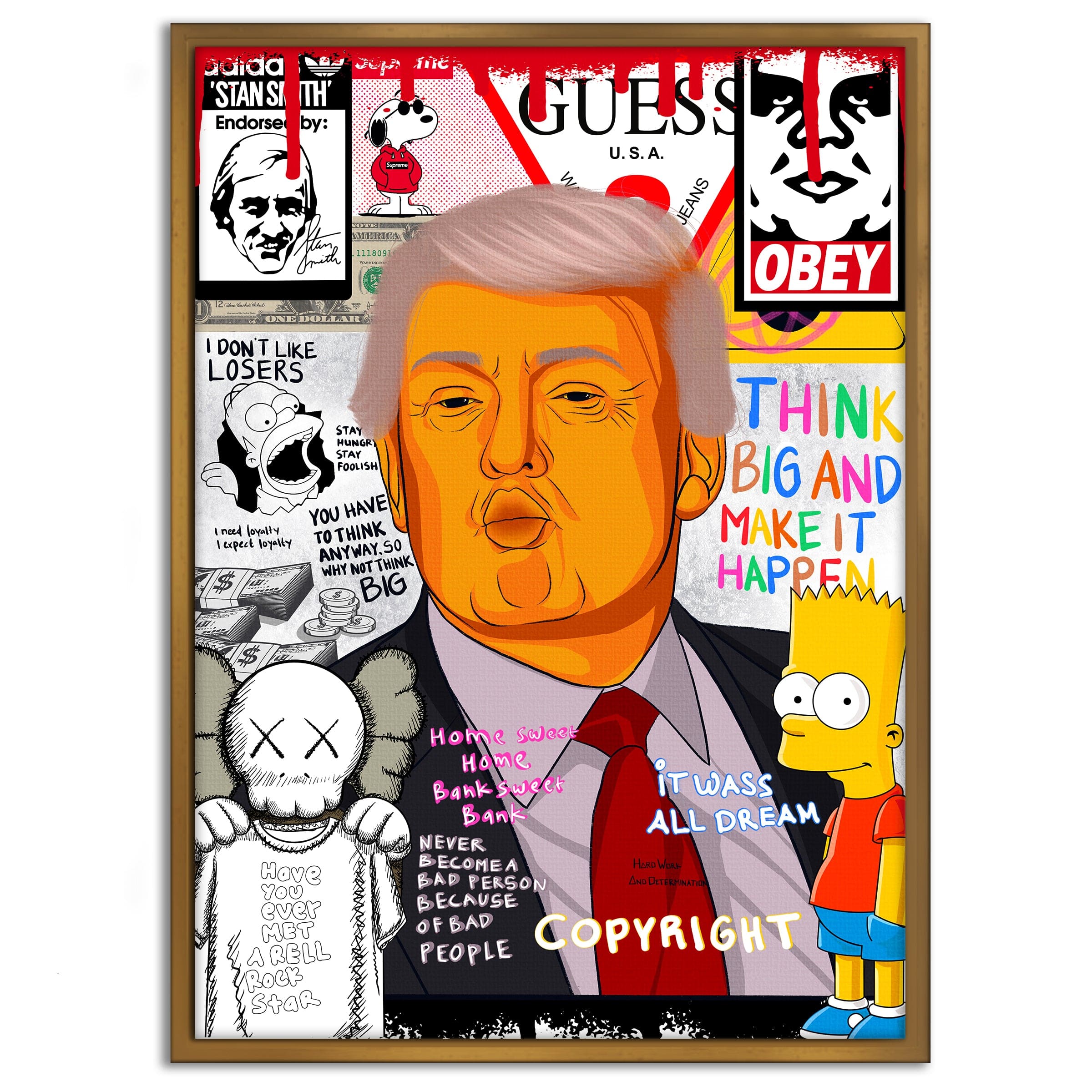 Donald Trump - Leinwandbild Pop Art by SimpleCanvas