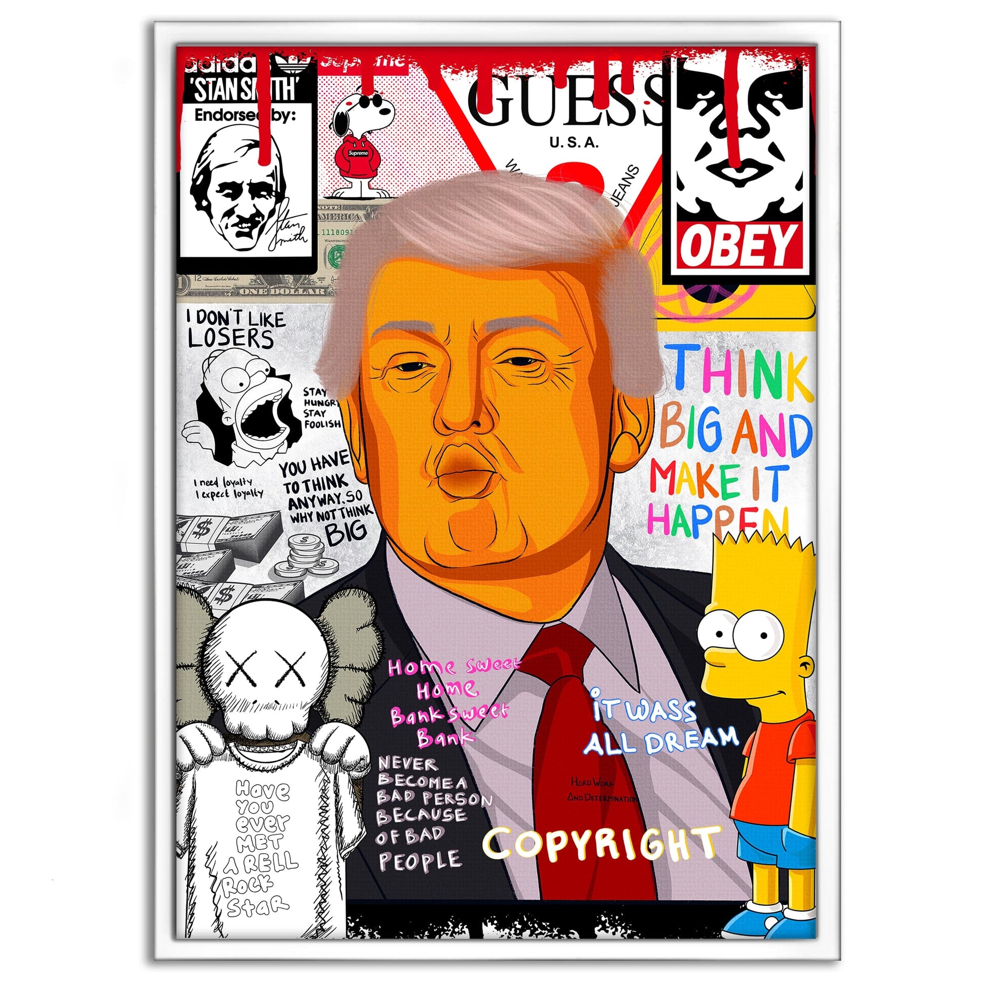 Donald Trump - Leinwandbild Pop Art by SimpleCanvas