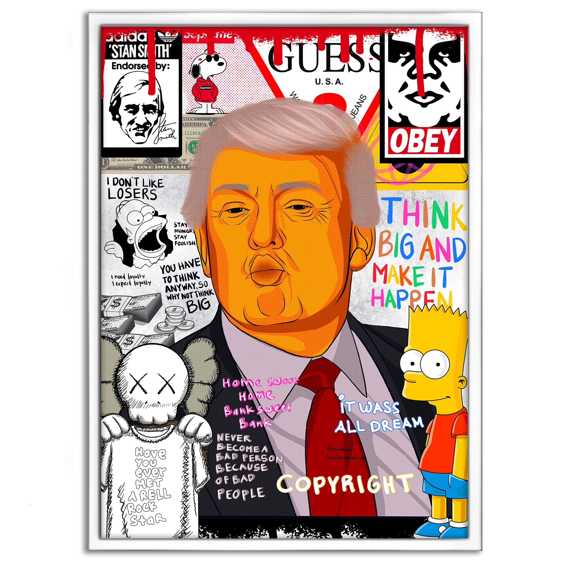 Donald Trump - Leinwandbild Pop Art by SimpleCanvas