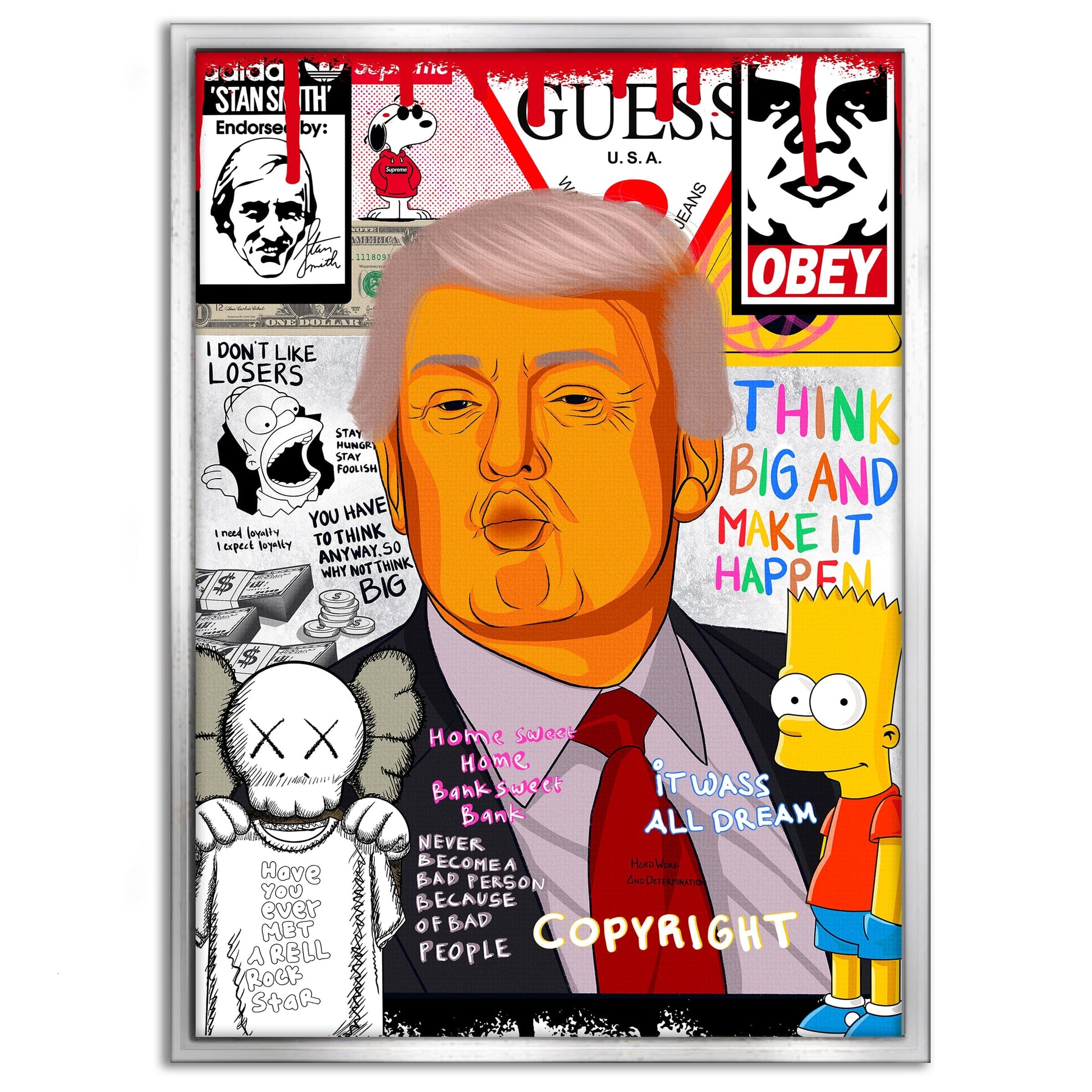 Donald Trump - Leinwandbild Pop Art by SimpleCanvas