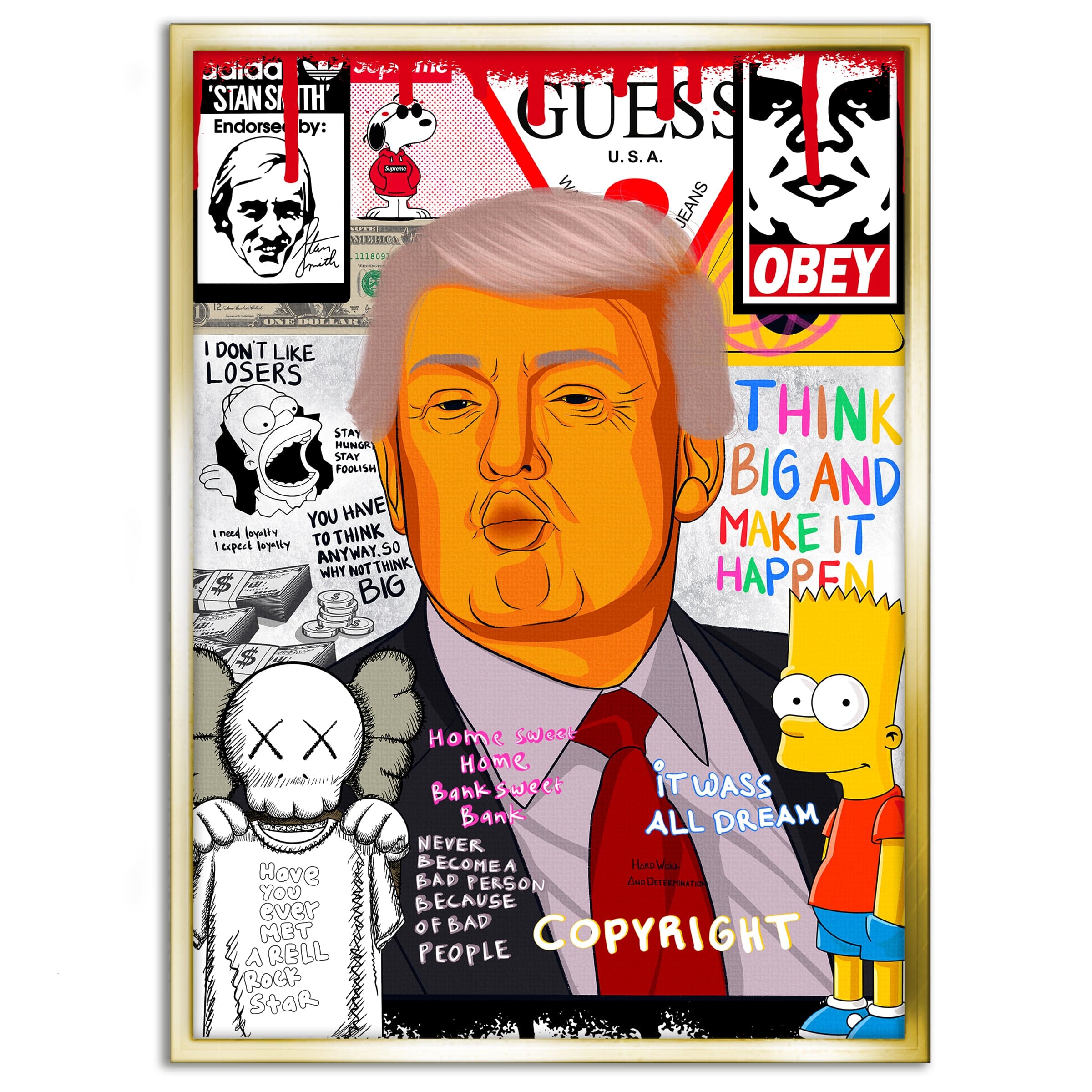 Donald Trump - Leinwandbild Pop Art by SimpleCanvas