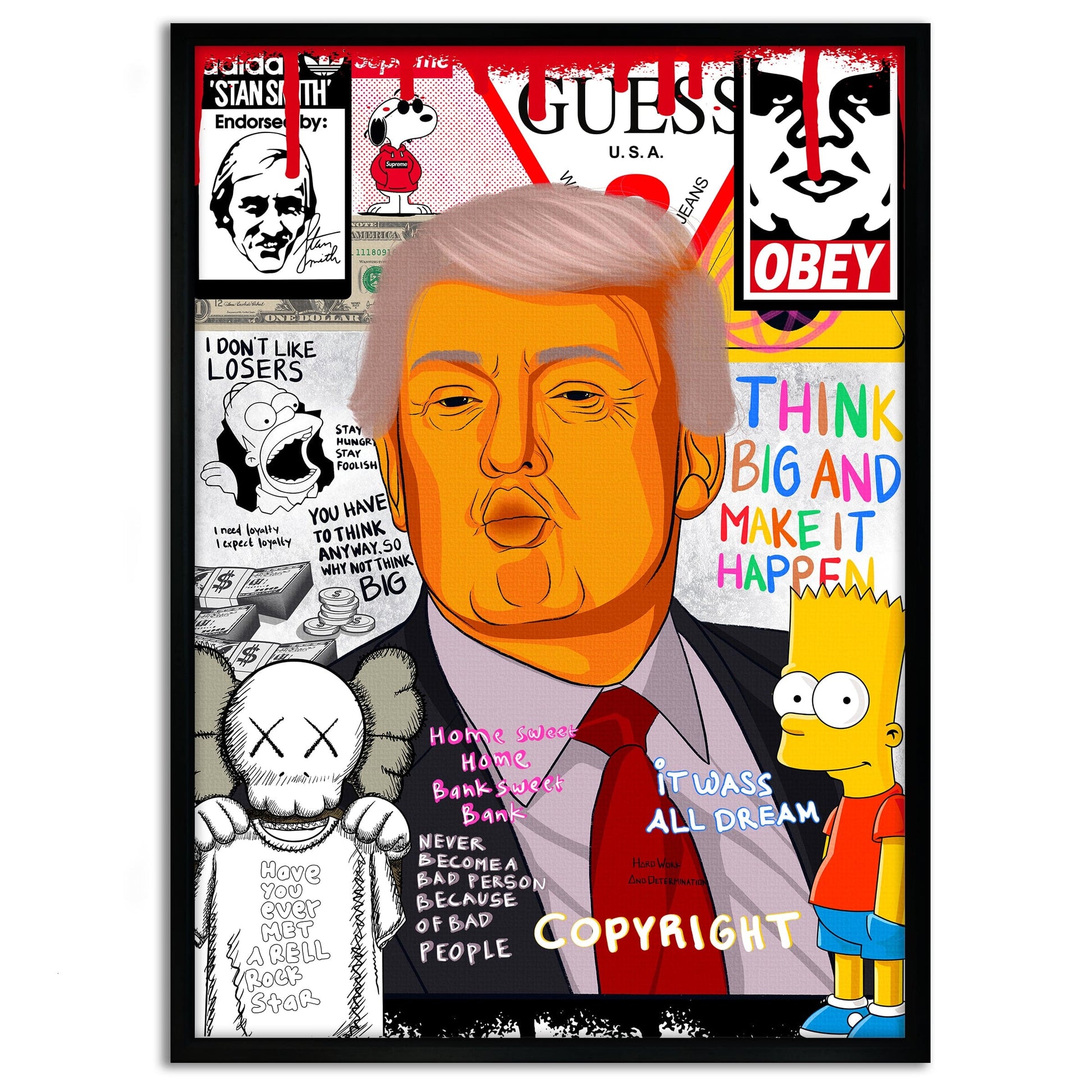 Donald Trump - Leinwandbild Pop Art by SimpleCanvas