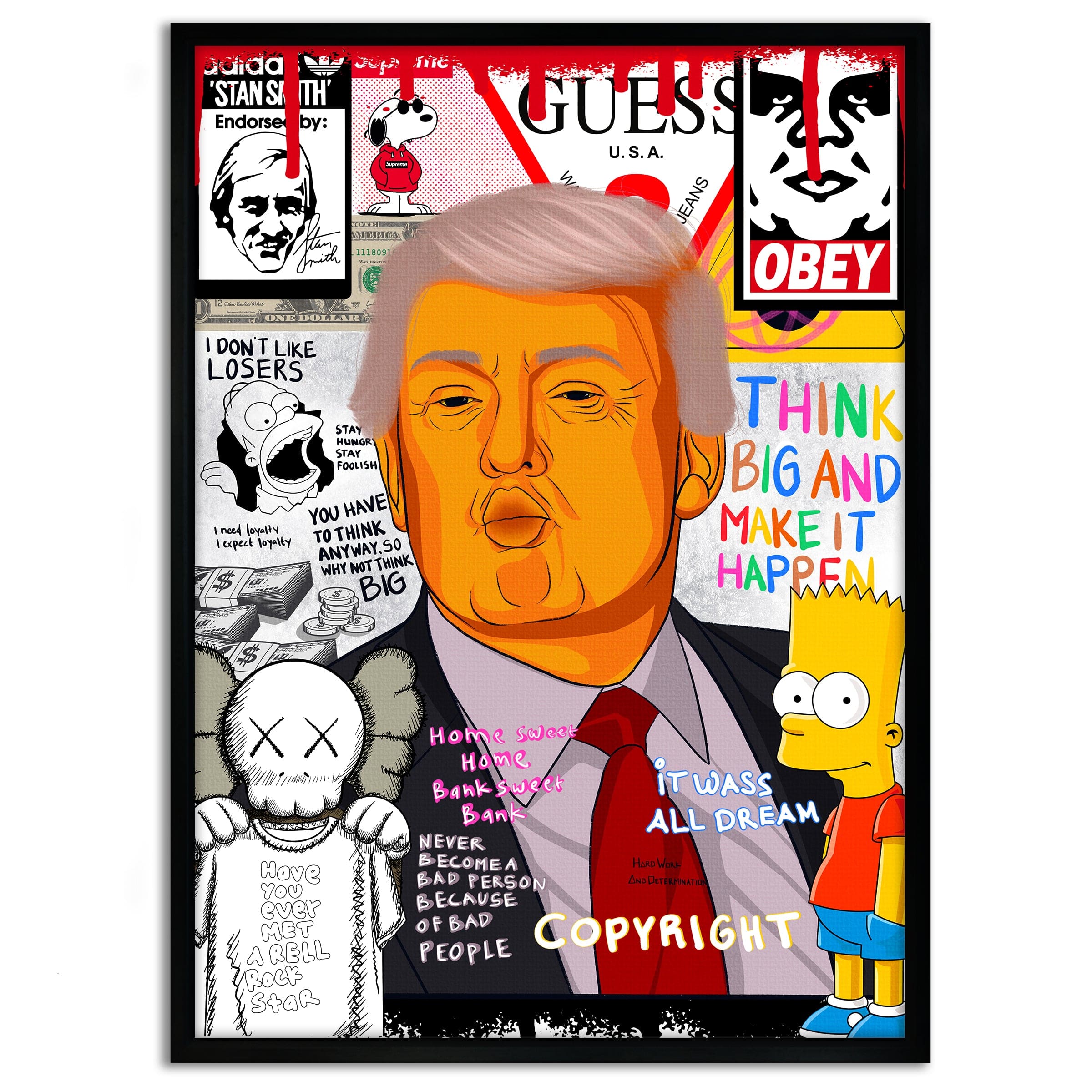 Donald Trump - Leinwandbild Pop Art by SimpleCanvas
