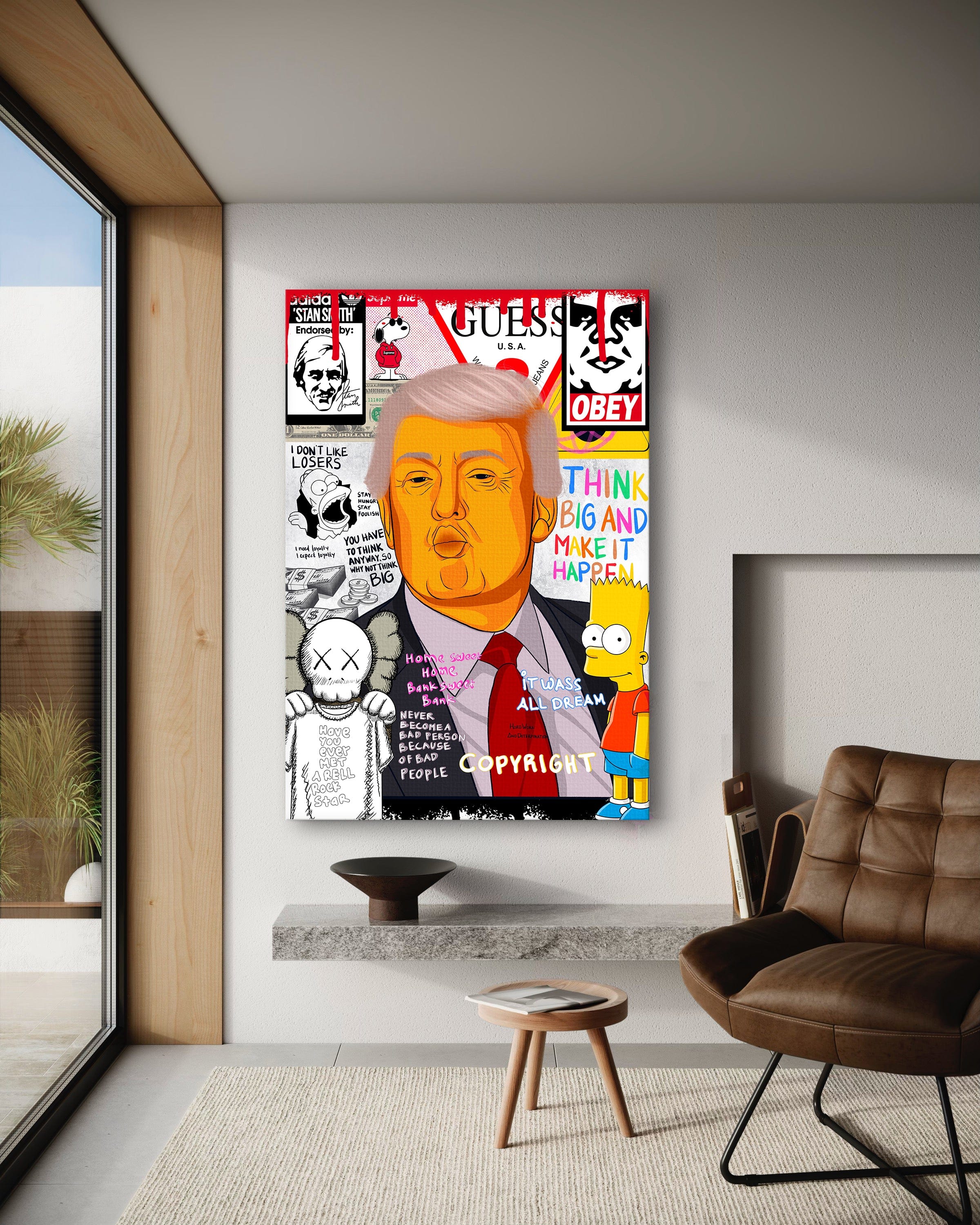 Donald Trump - Leinwandbild Pop Art by SimpleCanvas