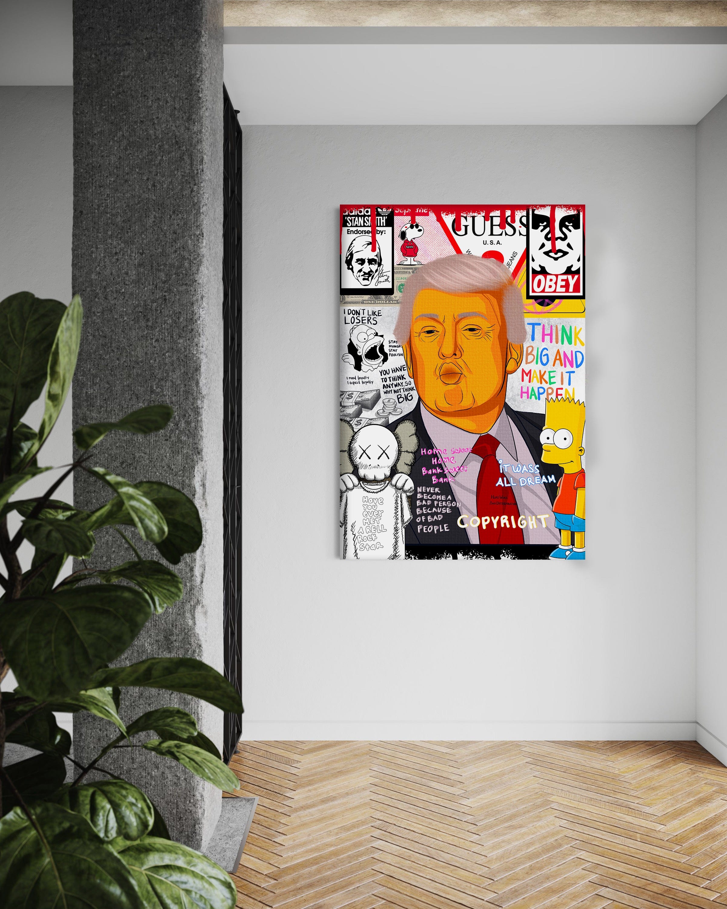 Donald Trump - Leinwandbild Pop Art by SimpleCanvas