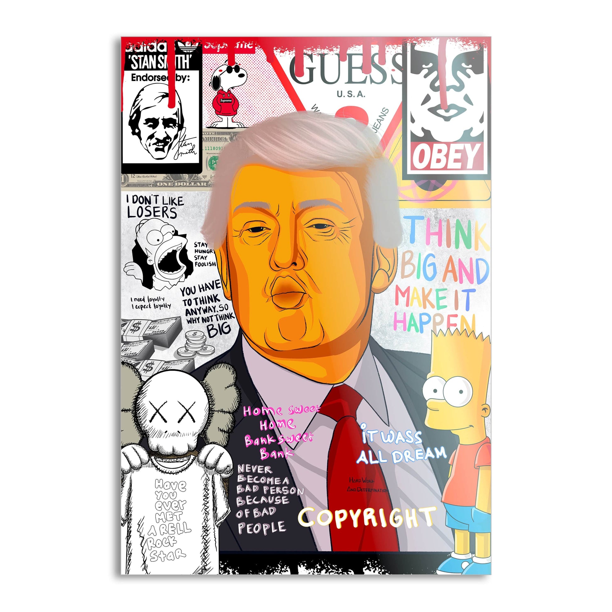Donald Trump - Leinwandbild Pop Art by SimpleCanvas