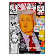 Donald Trump - Leinwandbild Pop Art by SimpleCanvas