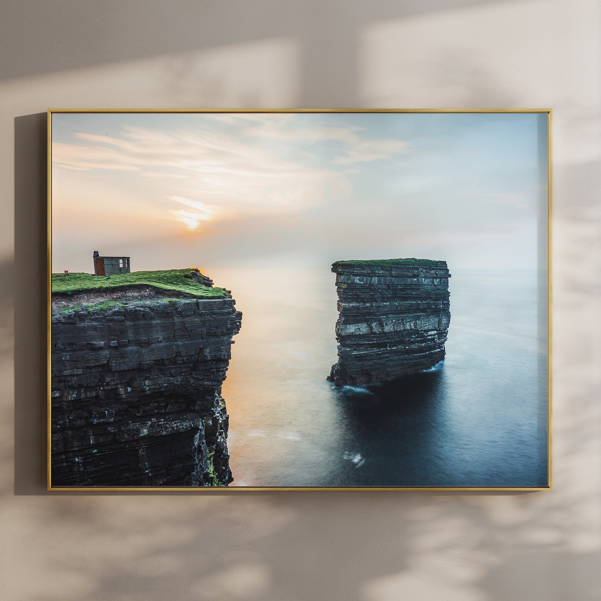 Downpatrick Head Wall Art – Irish Sea Stack at Sunset