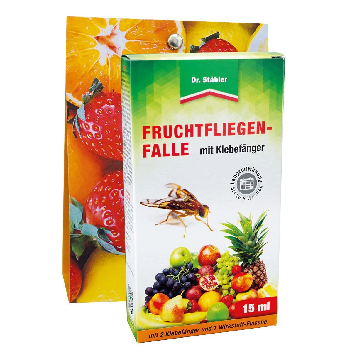 Dr. Stähler Fruchtfliegenfalle mit Klebefänger - Japankoi.net