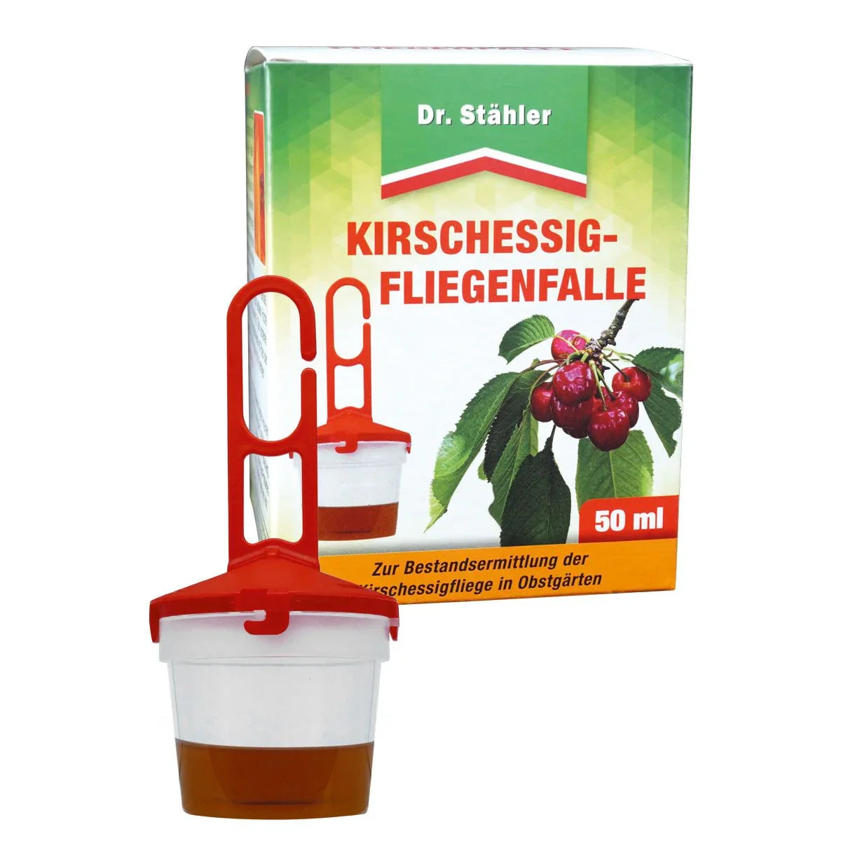 Dr. Stähler Kirschessigfliegenfalle 1 Falle + 50 ml Lockstoff - Japankoi.net