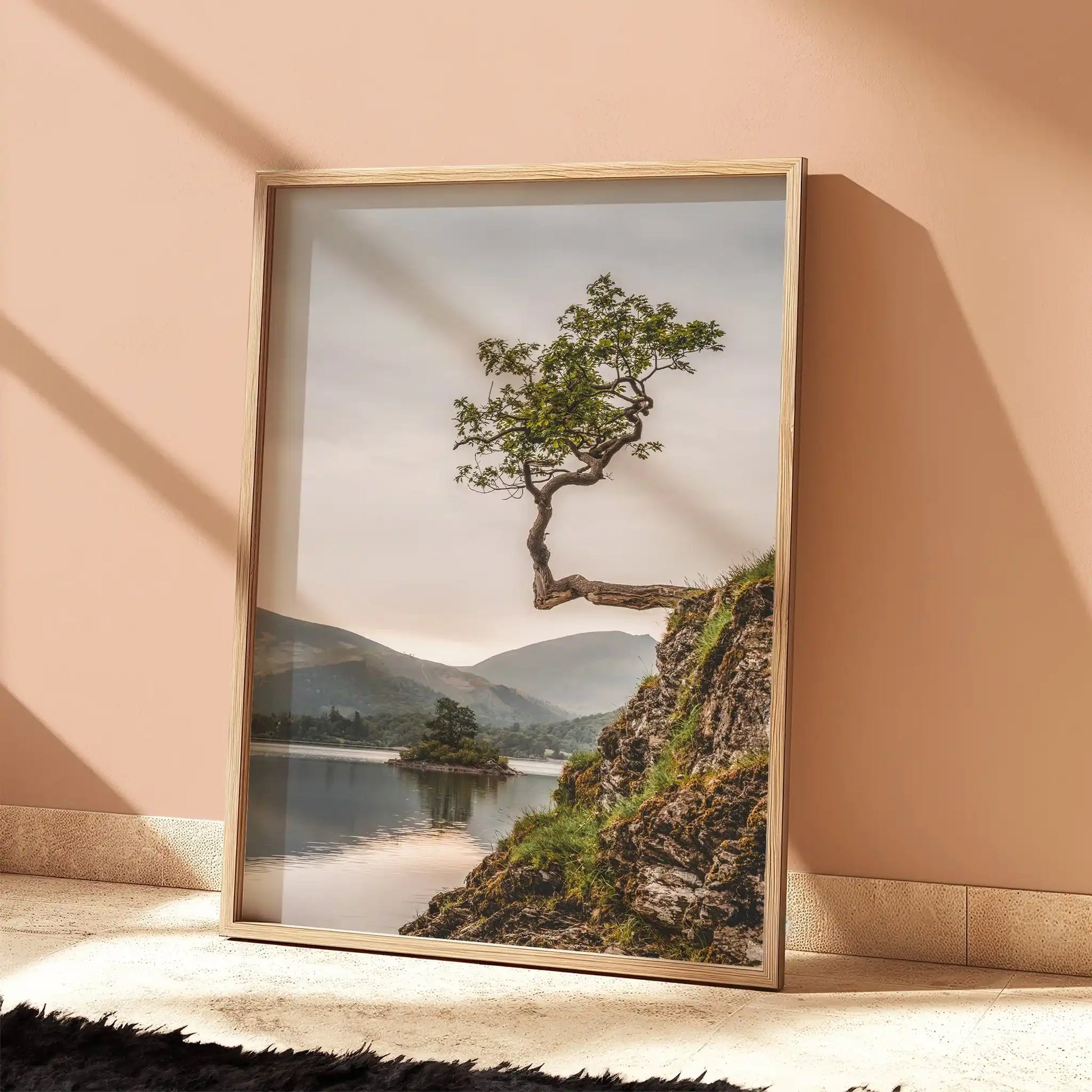 Lone Tree at Derwentwater – Lake District Wall Art Print by Chamonix Prints