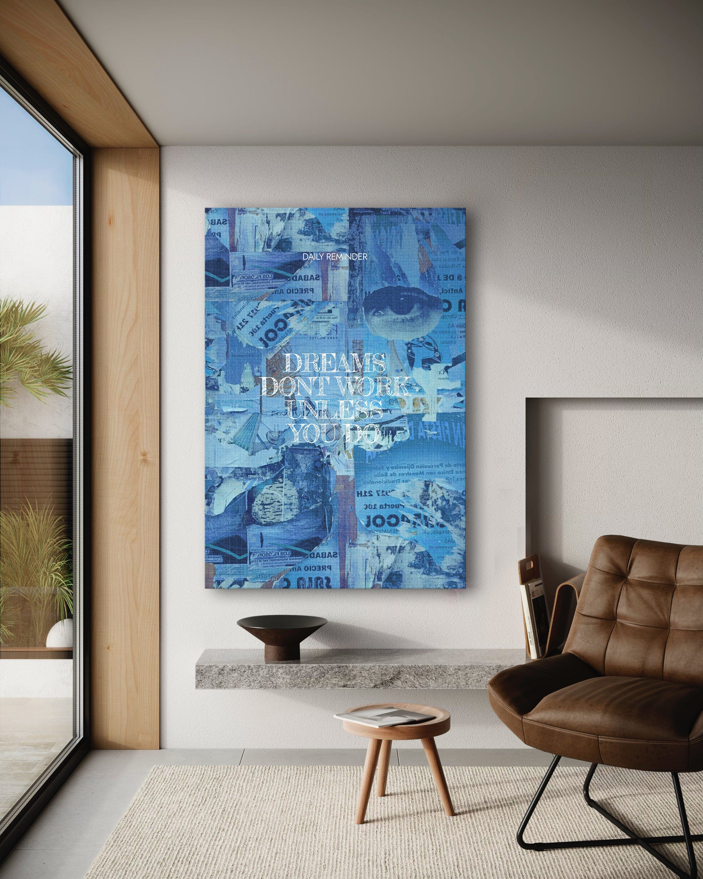 Dreams don't Work - Leinwandbild Motivation