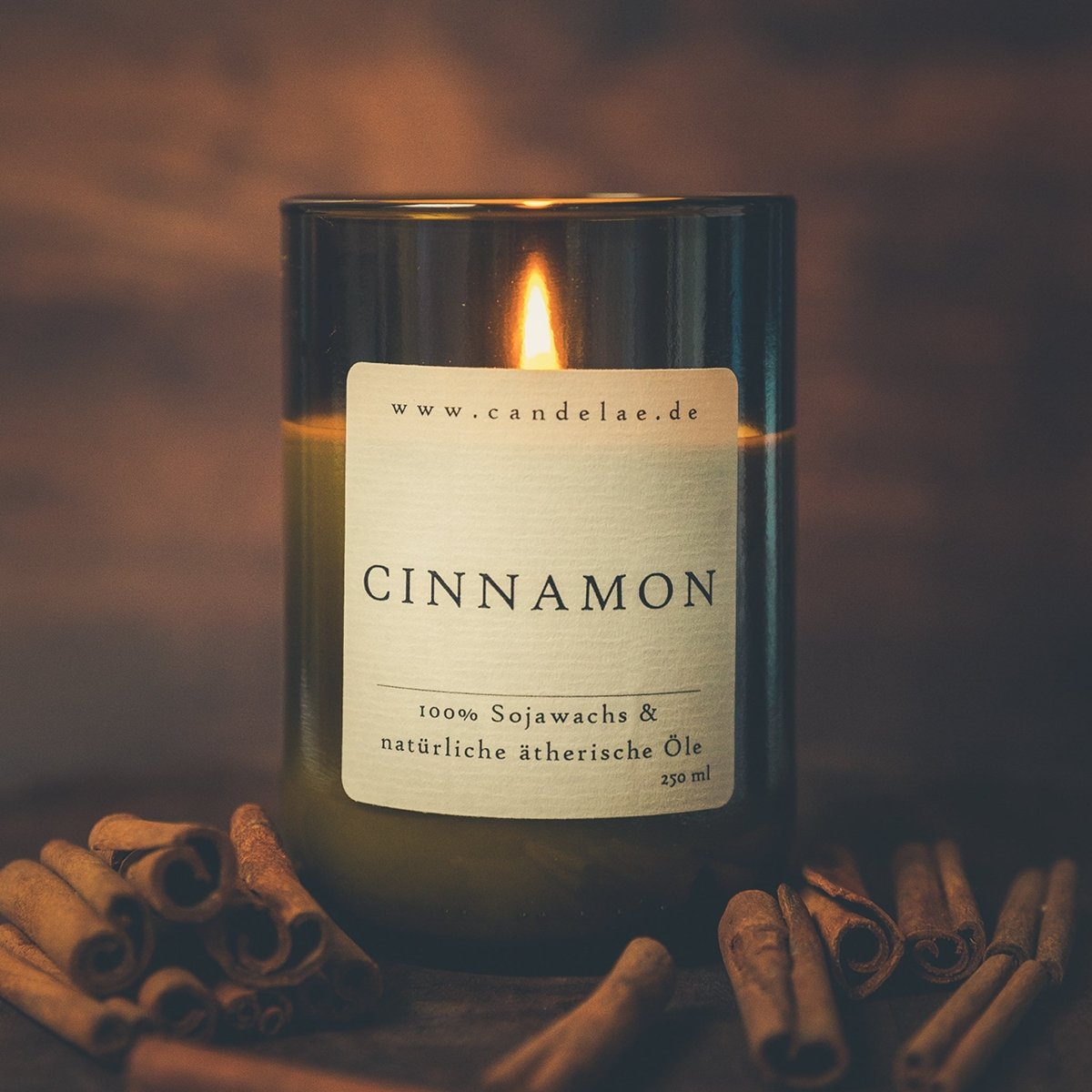 Zimt Duftkerze Aus Sojawachs Mit Warmem Duft Und Inspirierendem Aroma Für Gemütliche Momente