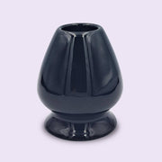 Matcha Besen Halter Kusenaoshi Schwarz aus Keramik