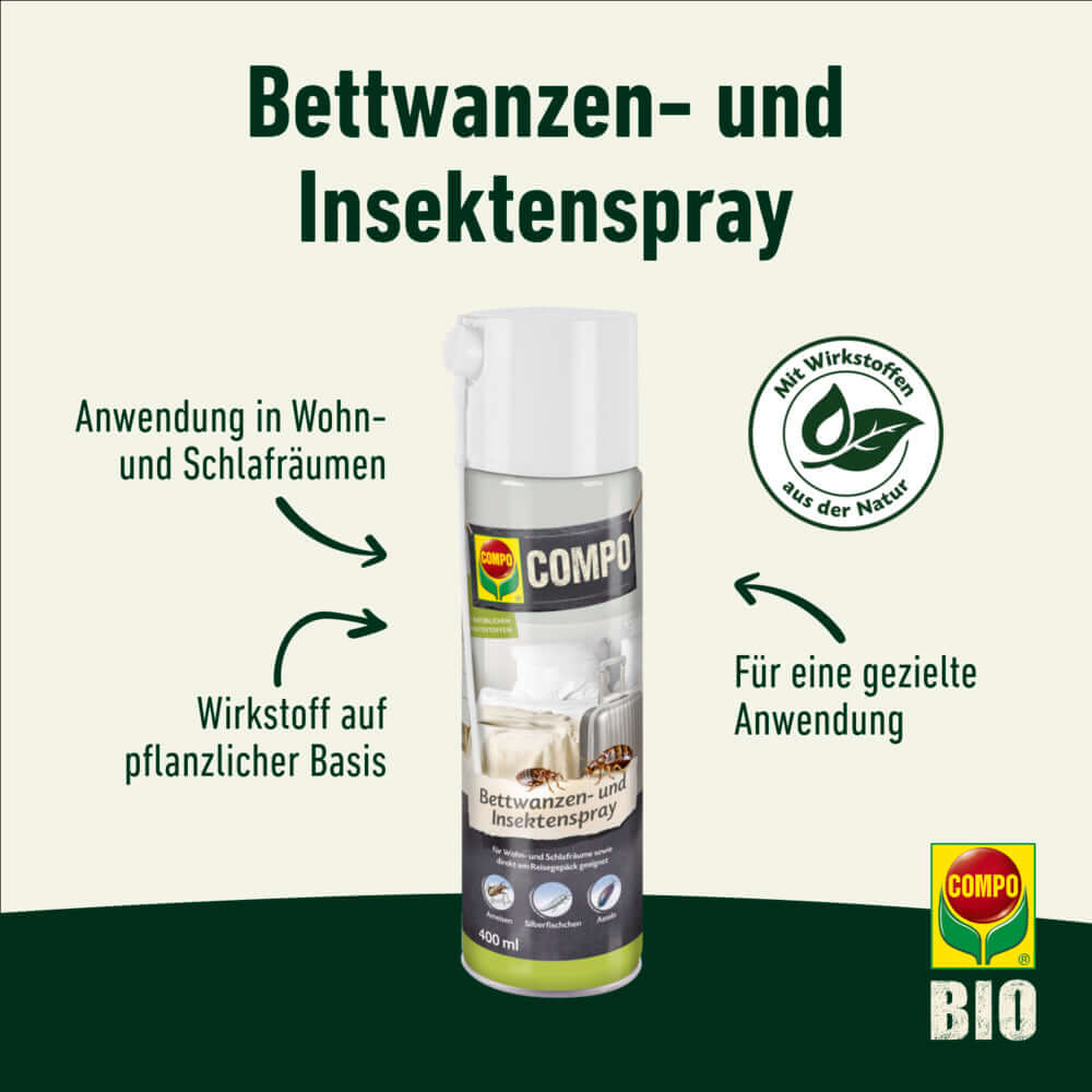 COMPO Bettwanzen- und Insektenspray kriechende & fliegende Insekten