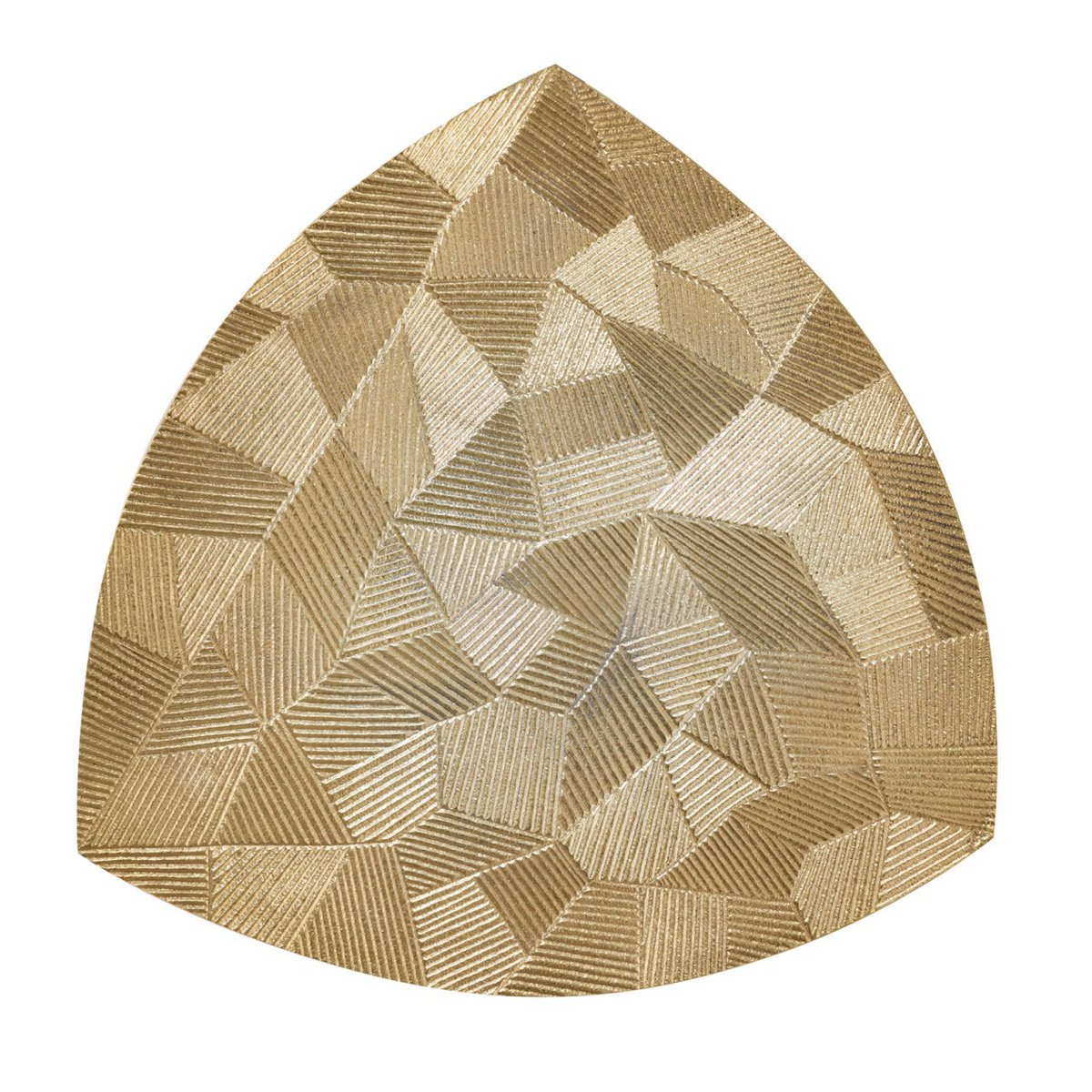 Beistelltisch - Metall Dekotisch - Alster - 40x45x40 cm dreieckig - Aluminium -