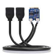 M.2 Key Y Kabel Von M.2 Key A E Signalen Zu USB 2.0 Typ A Adapter Schwarz Lang 30 cm