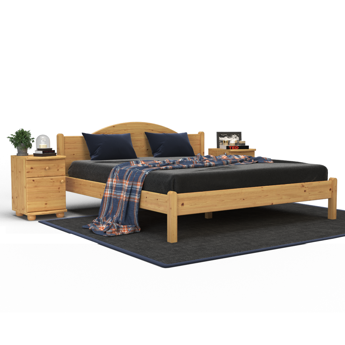 Emilia Kieferbett | Massivholz | Naturholz | 100% Bio-Bett