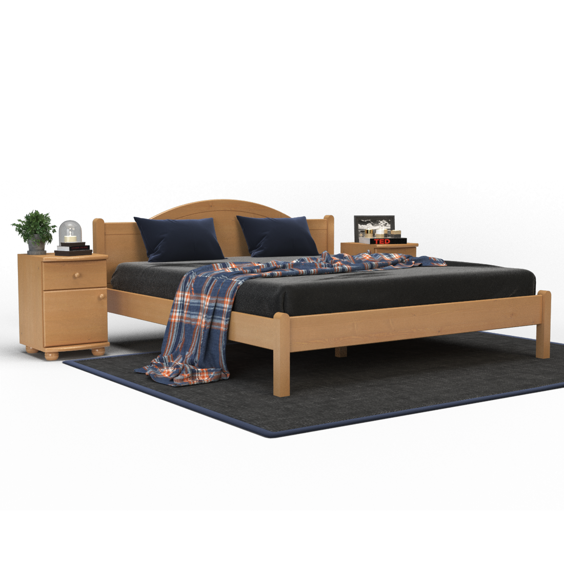 Emilia Kieferbett | Massivholz | Naturholz | 100% Bio-Bett