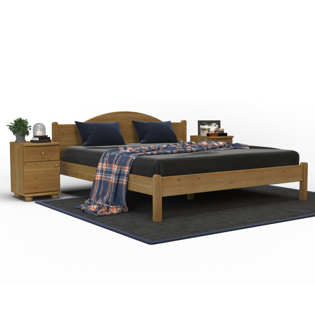 Emilia Kieferbett | Massivholz | Naturholz | 100% Bio-Bett