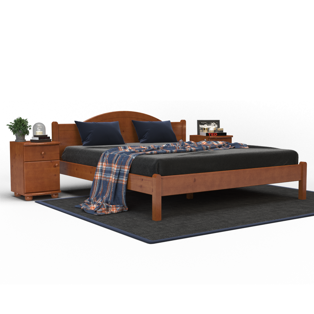 Emilia Kieferbett | Massivholz | Naturholz | 100% Bio-Bett