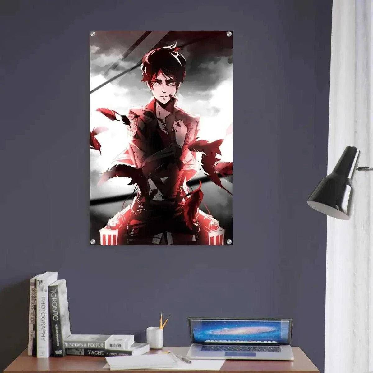Eren Jaeger - Attack on Titan - Anime Leinwandbild by SimpleCanvas