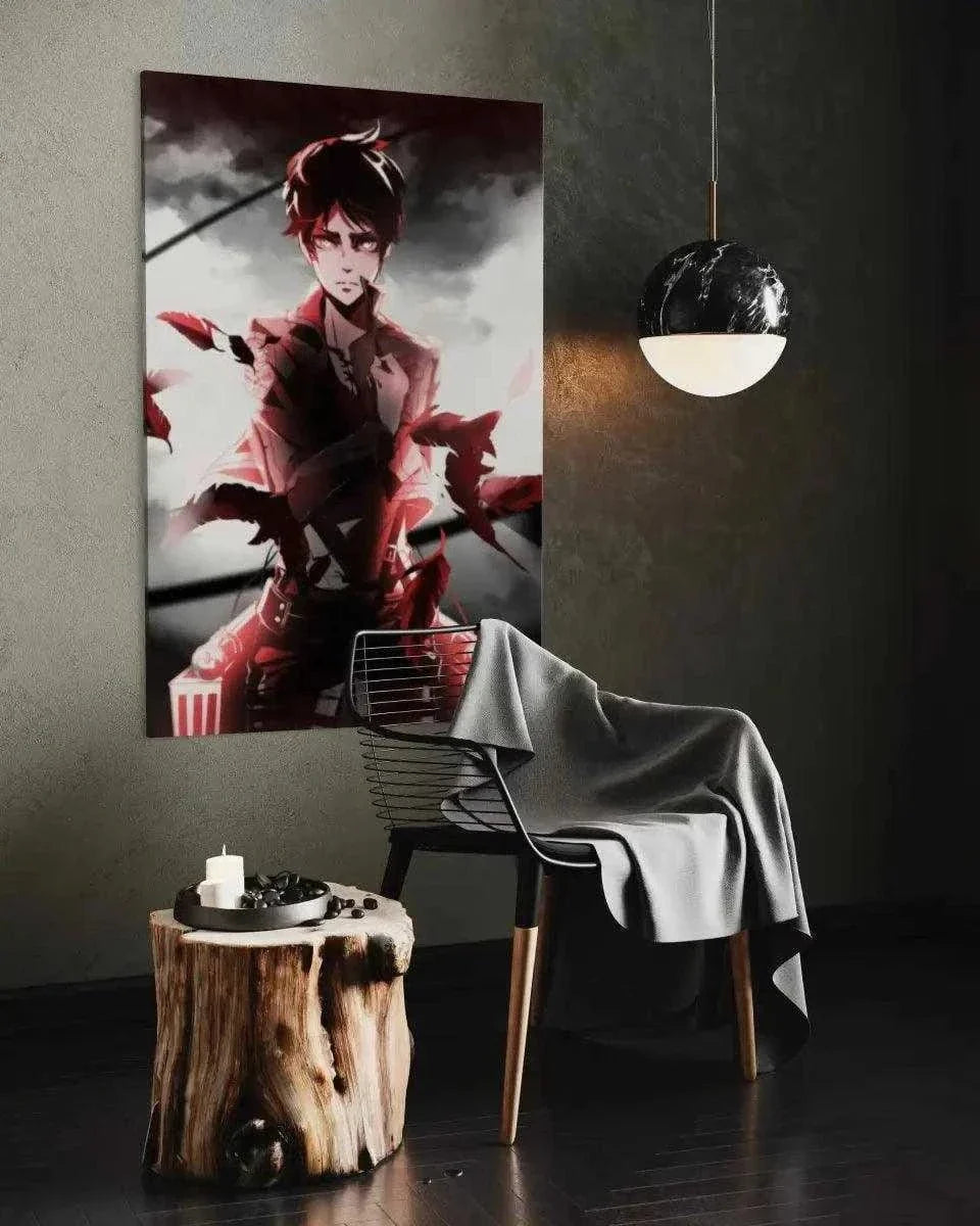Eren Jaeger - Attack on Titan - Anime Leinwandbild by SimpleCanvas