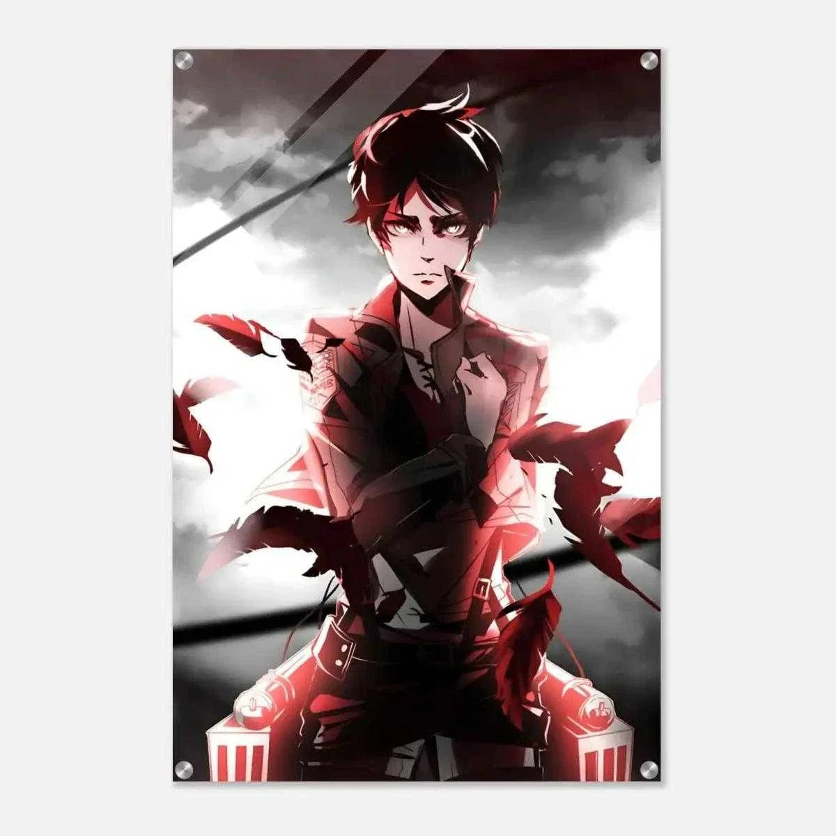 Eren Jaeger - Attack on Titan - Anime Leinwandbild by SimpleCanvas