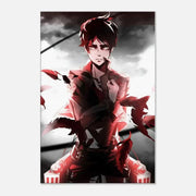 Eren Jaeger - Attack on Titan - Anime Leinwandbild by SimpleCanvas