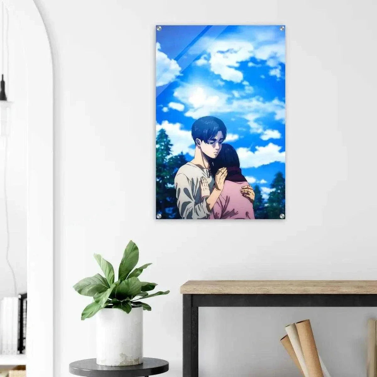 Eren & Mikasa - Anime Leinwandbild by SimpleCanvas