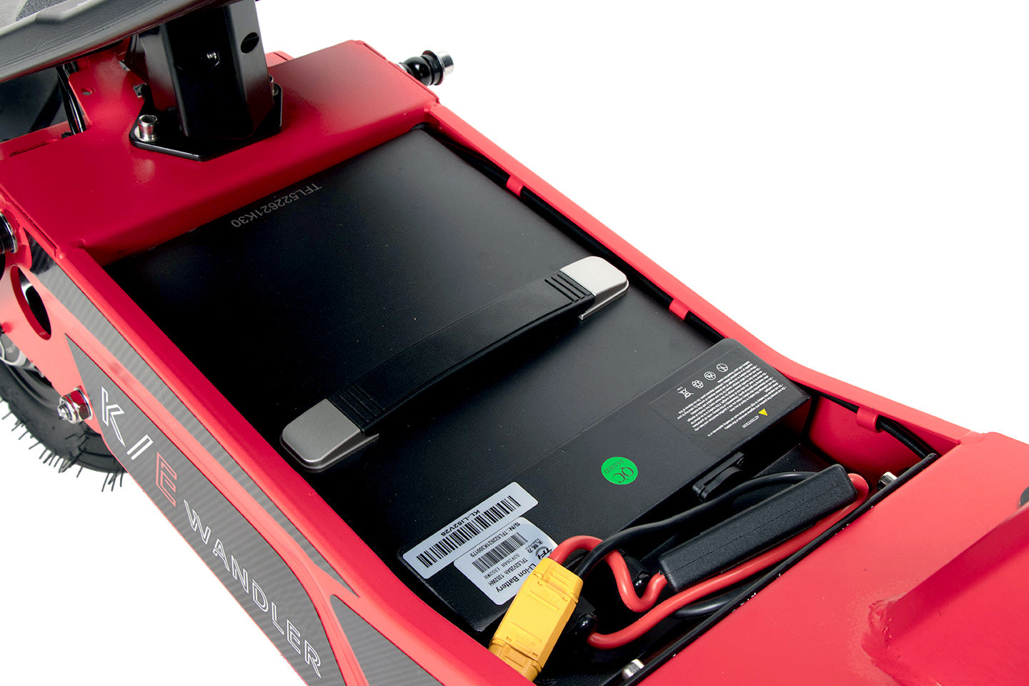 Elektroroller WANDLER-K/E - 45km/h - bis 140kg - mit Sitz - leuchtrot