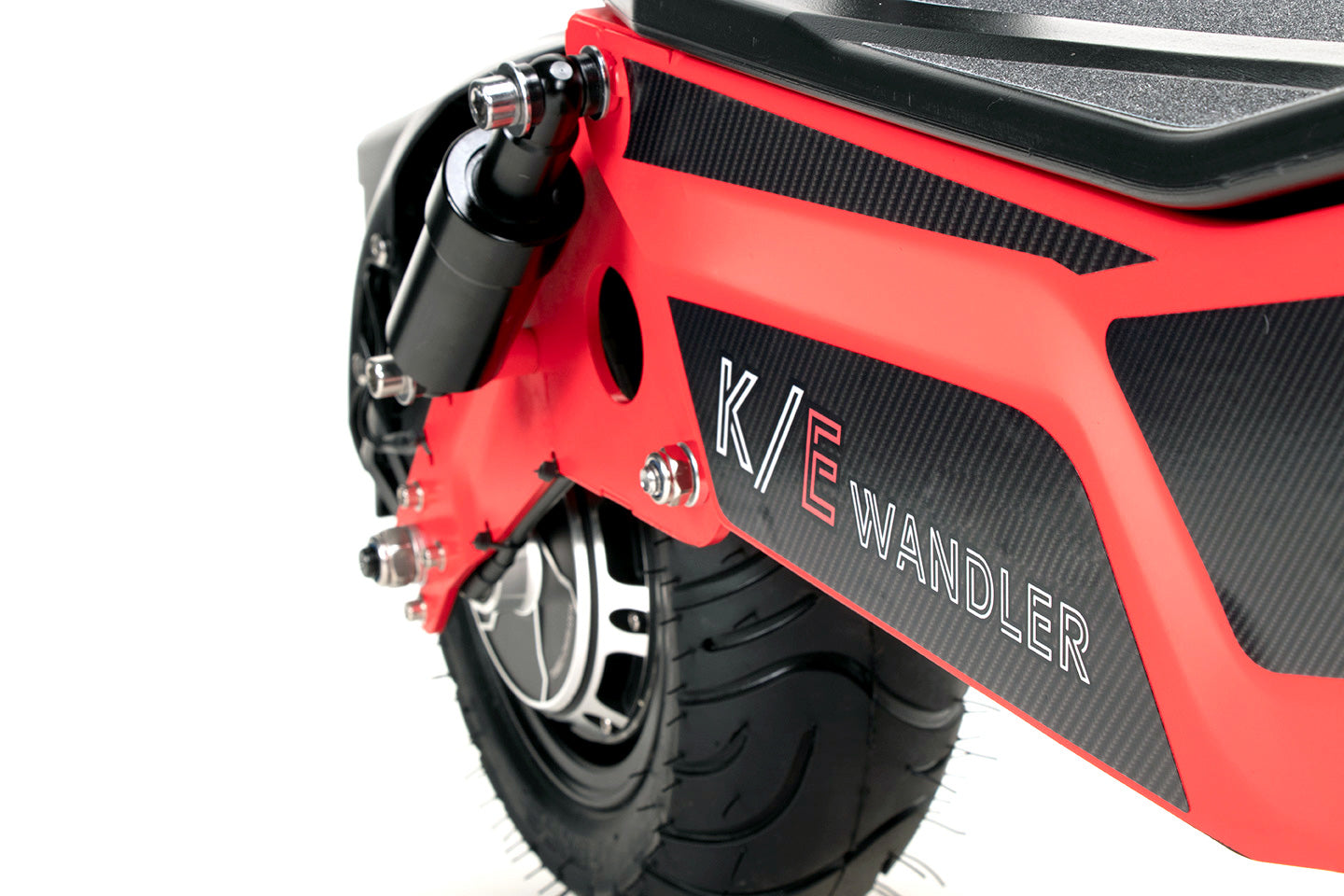 Elektroroller WANDLER-K/E - 45km/h - bis 140kg - mit Sitz - leuchtrot