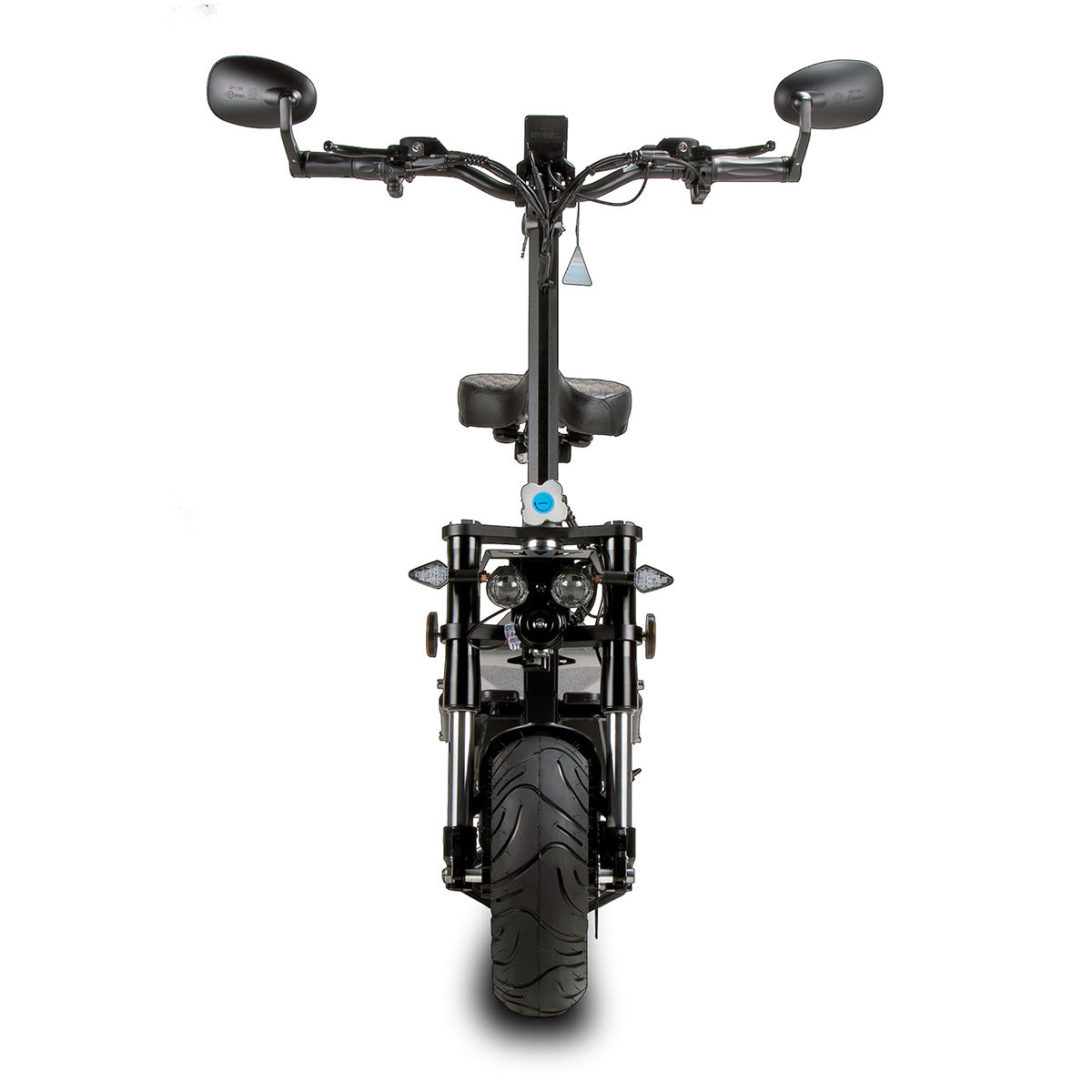 Escooter Elektroroller WANDLER-K/E mit Sitz - bis 140 Kg - 45 km/h Schwarz