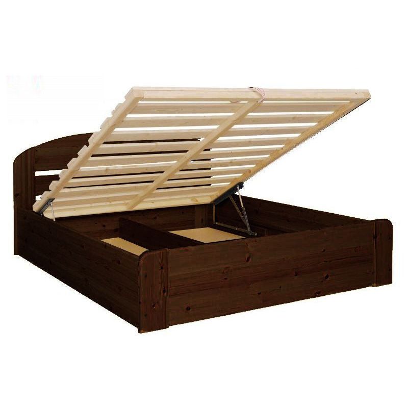 Anika Kieferbett mit Bettkasten | Massivholz | Naturholz | 100% Bio-Bett inkl. Lattenrost