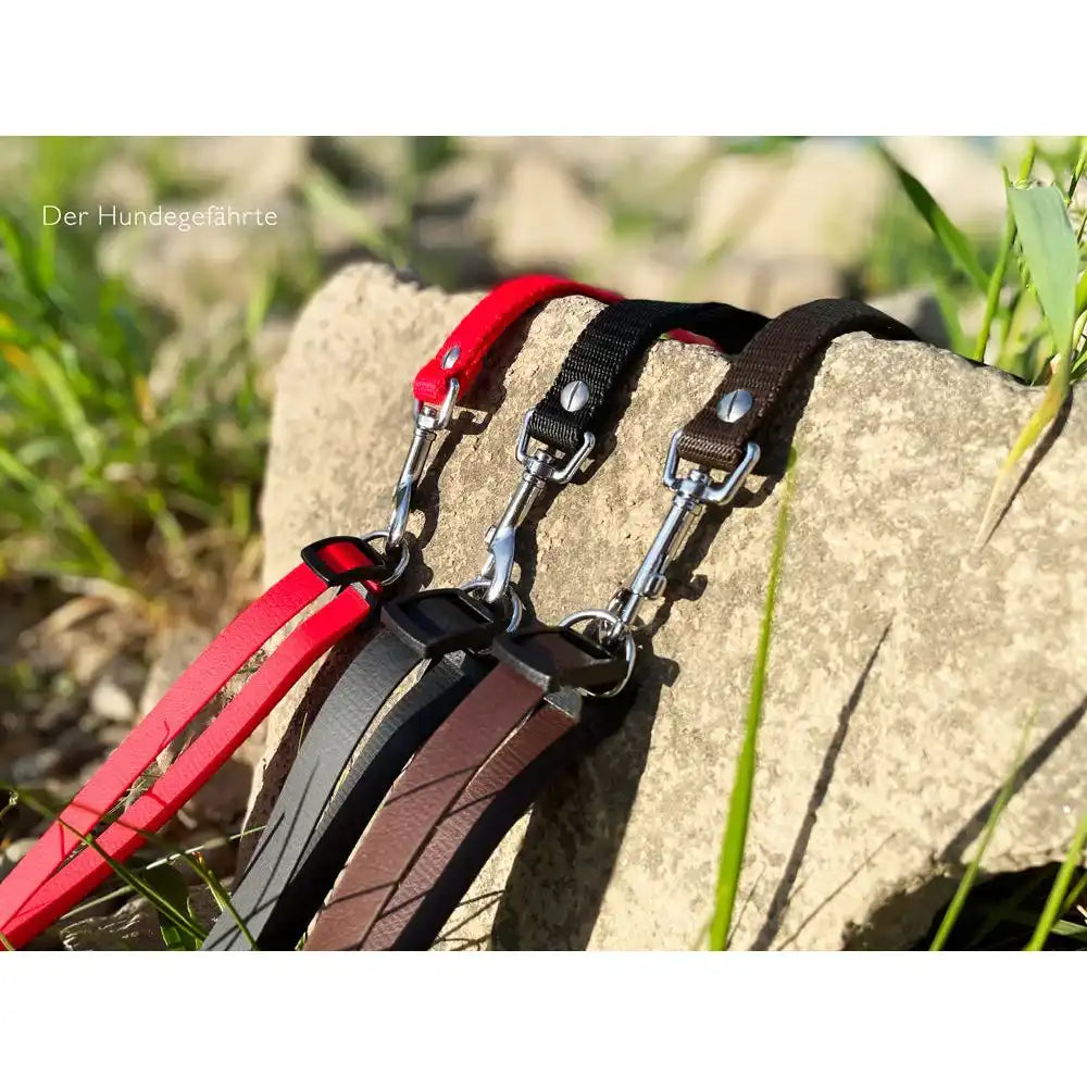 Doppel-Schleppleine FERNWEH aus BioThane®/POP - Band by Der Hundegefährte