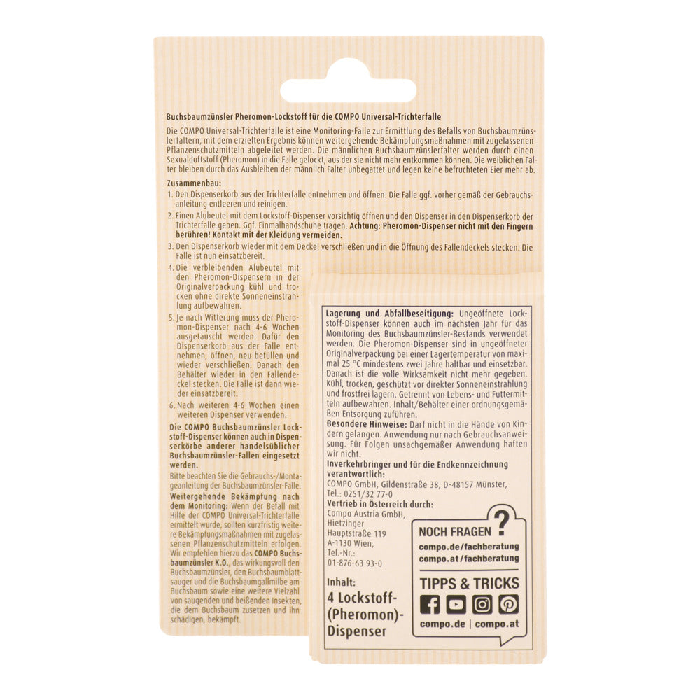 COMPO BIO Buchsbaumzünsler Lockstoff